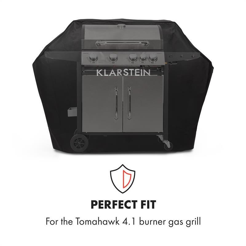 Klarstein Tomahawk, ochranný kryt, tkanina 600D, 30/70 % PE/PVC, čierny – Obrázok 2