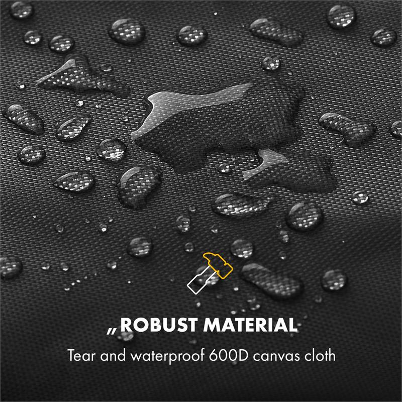 Klarstein Tomahawk, ochranný kryt, tkanina 600D, 30/70 % PE/PVC, čierny – Obrázok 3