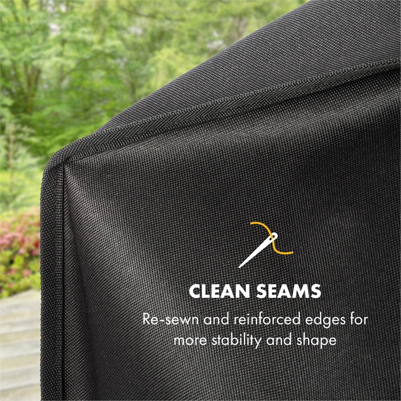 Klarstein Tomahawk, ochranný kryt, tkanina 600D, 30/70 % PE/PVC, čierny – Obrázok 4