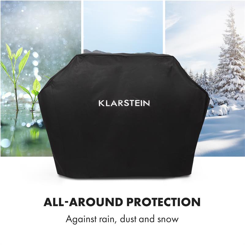 Klarstein Tomahawk, ochranný kryt, tkanina 600D, 30/70 % PE/PVC, čierny – Obrázok 5