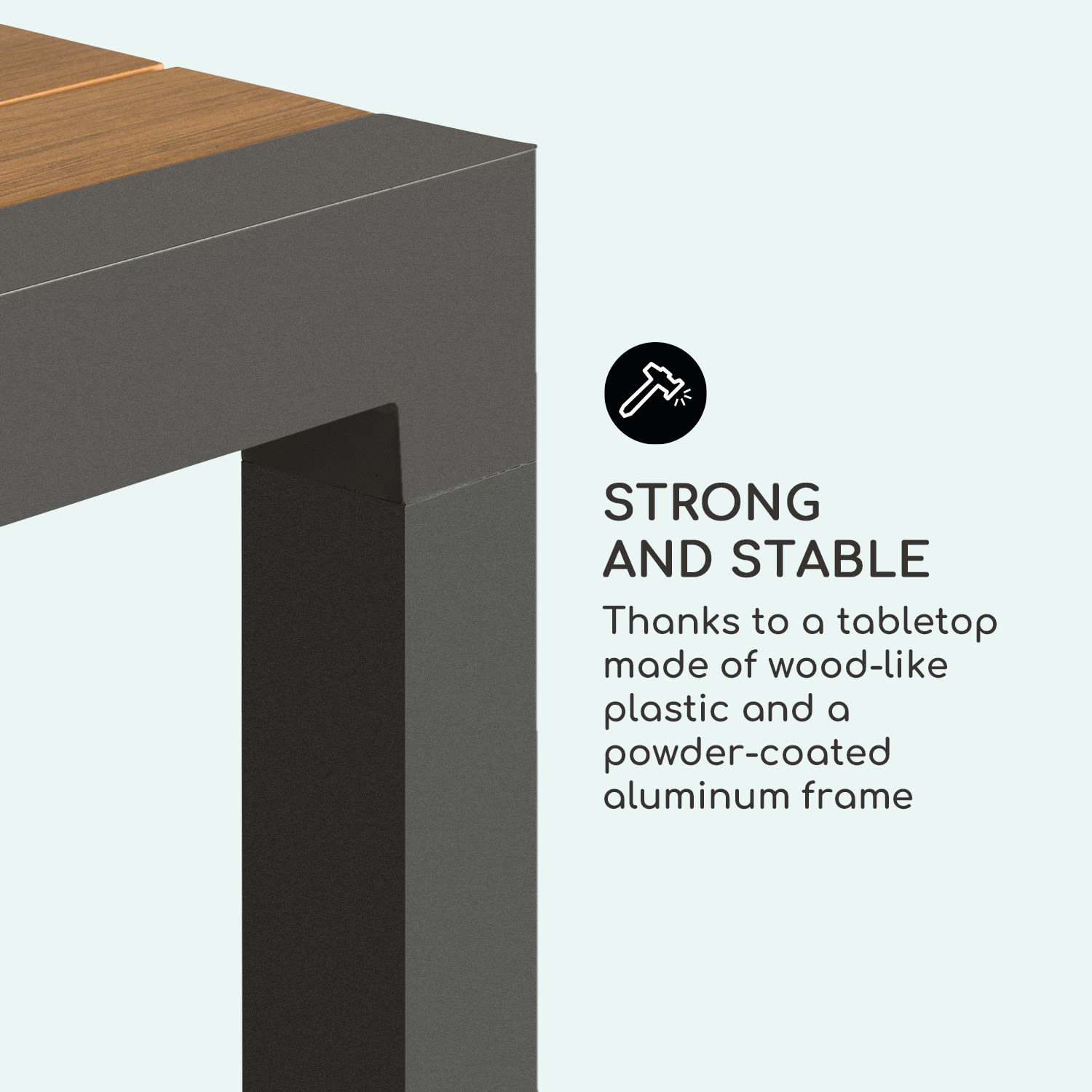 Blumfeldt Menorca Expand záhradný stôl 163 x 95 cm – Obrázok 4