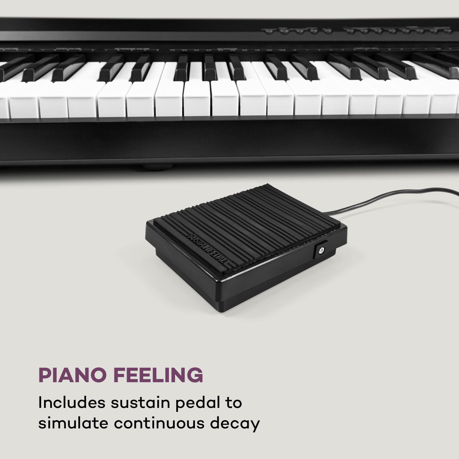 SCHUBERT Preludio Elektronický klavír 88 klávesov velocity sustain pedál čierny – Obrázok 4