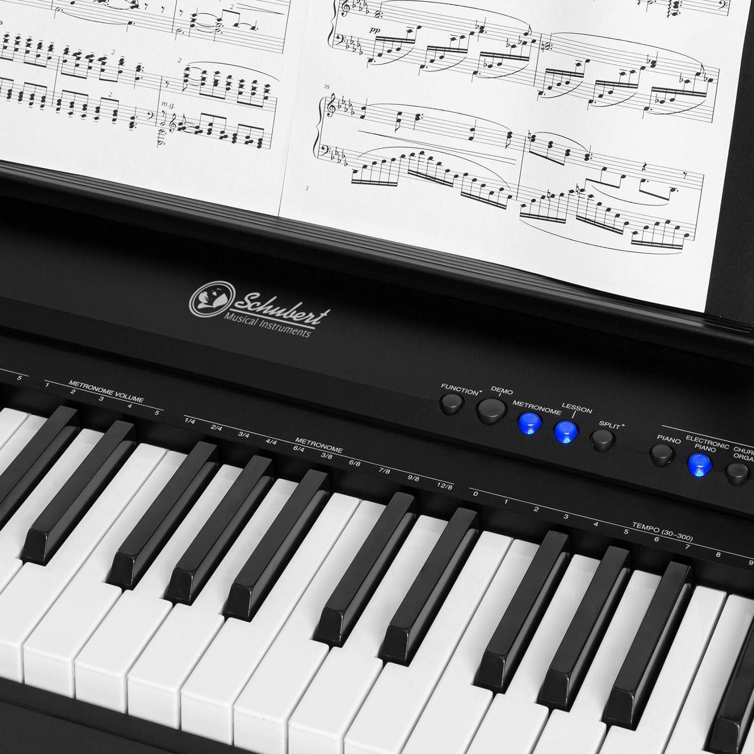 SCHUBERT Preludio Elektronický klavír 88 klávesov velocity sustain pedál čierny – Obrázok 5