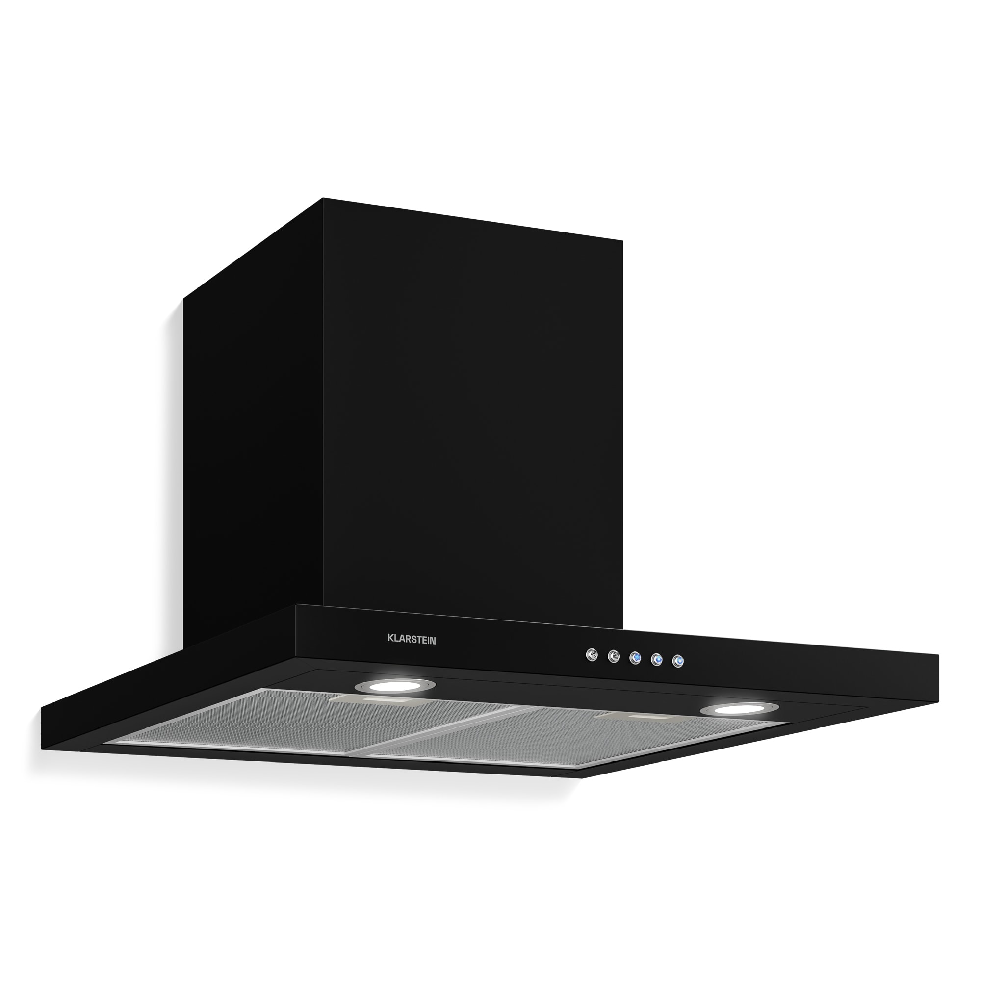 Klarstein Limelight, digestor, 60 cm, nástenný, 600 m³/h, čierny