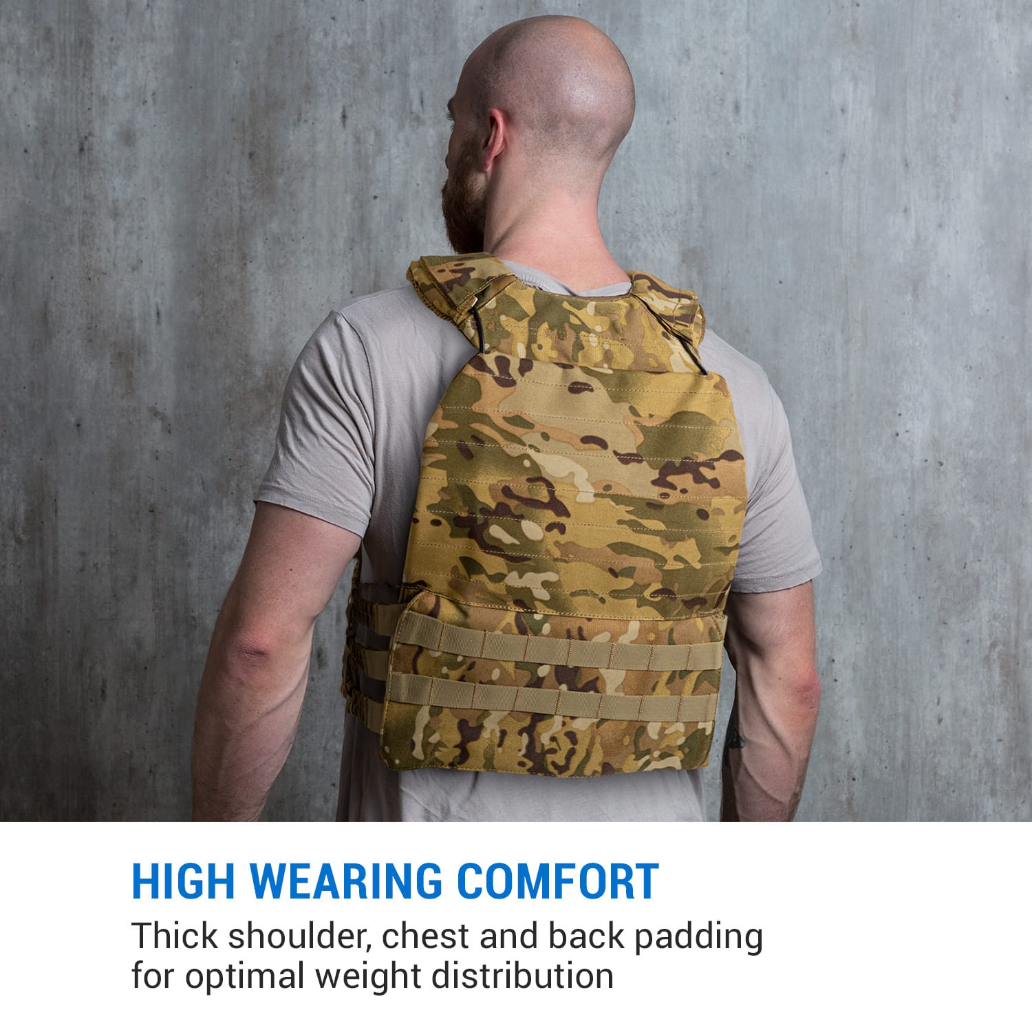 Capital Sports Battlevest 2.0, záťažová vesta, 2 x 8,75 lbs (4,0 kg) závažie, camo – Obrázok 3