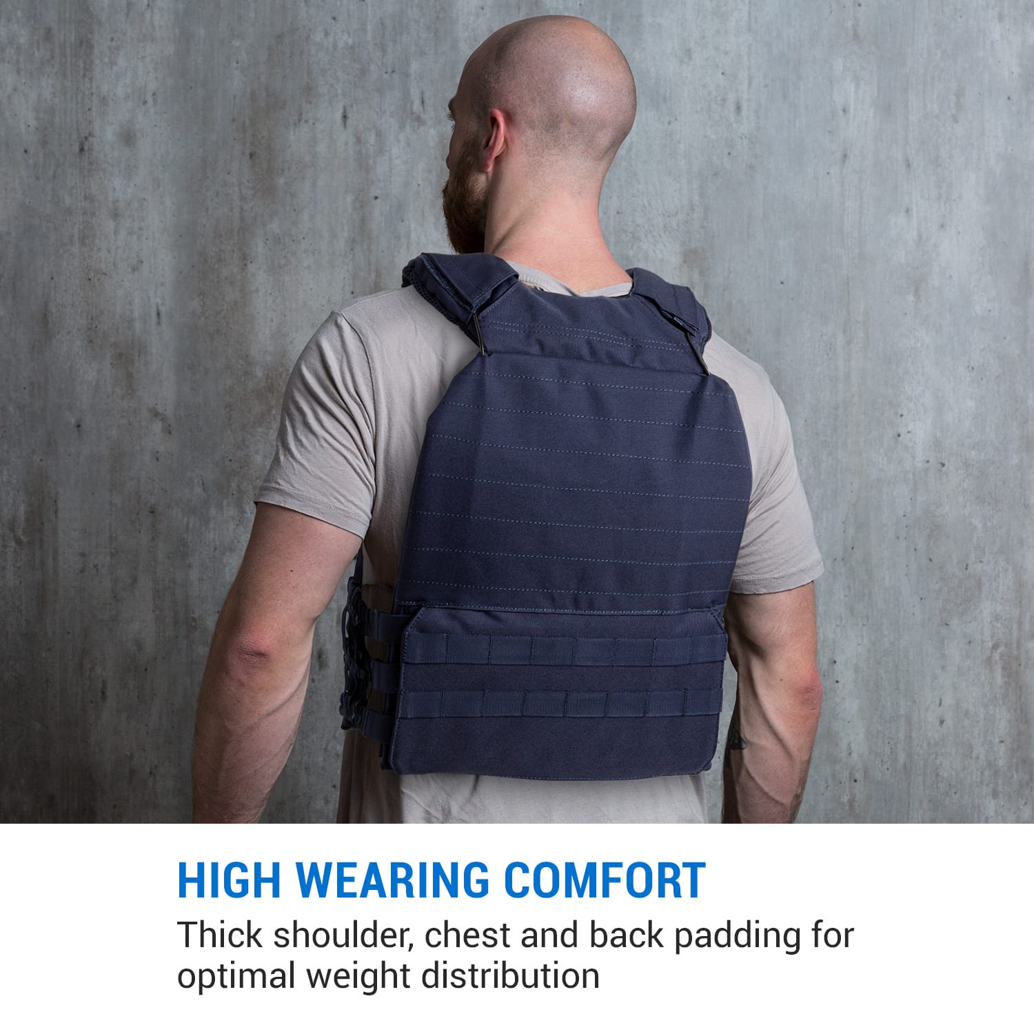 Capital Sports Battlevest 2.0, záťažová vesta, 2 x 2 závažia 5,75 (2,6) & 8,75 lbs (4,0 kg), modrá – Obrázok 3