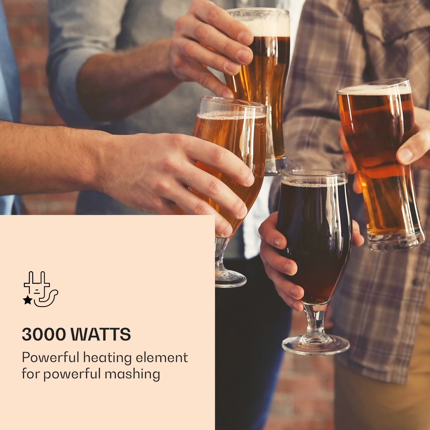 Klarstein Mundschenk 3XL, sladový kotol, 65 l, 3000 W, zariadenie na varenie piva, 9 programov – Obrázok 2