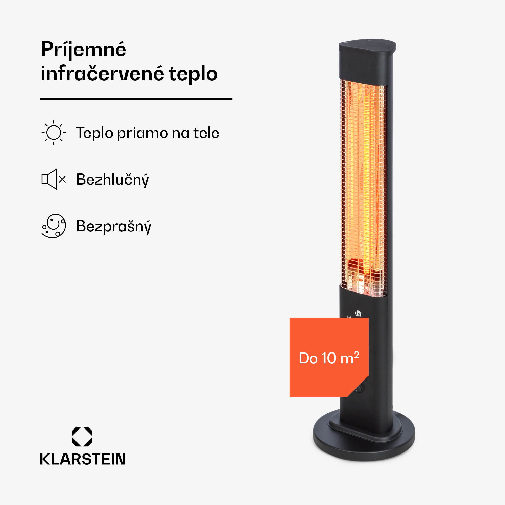 Blumfeldt Heat Guru Plus, vonkajší sálavý ohrievač, 1200 W, 3 nastavenia ohrevu, diaľkové ovládanie – Obrázok 2