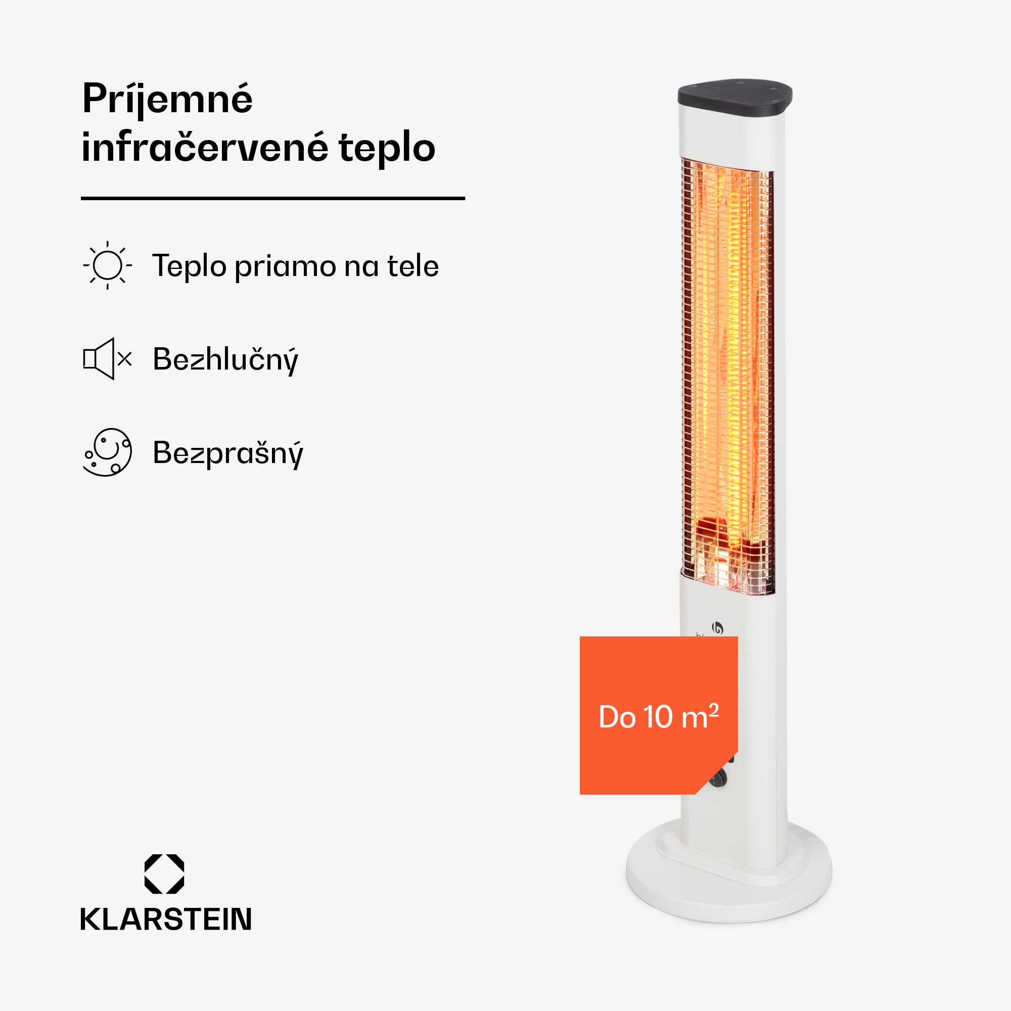 Blumfeldt Heat Guru Plus, vonkajší sálavý ohrievač, 1200 W, 3 nastavenia ohrevu, diaľkové ovládanie – Obrázok 2
