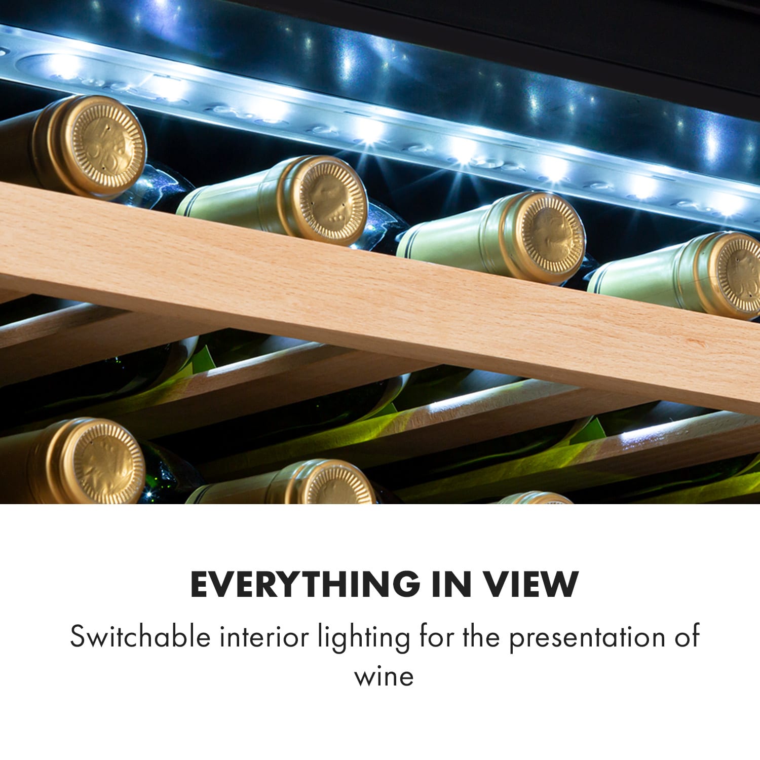 Klarstein Vinsider 24D Built-In, vstavaná vinotéka, Quartz Edition – Obrázok 5