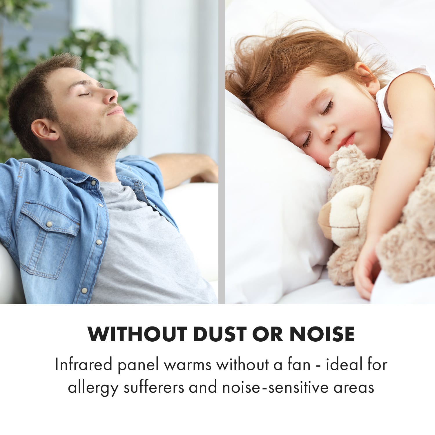 Klarstein Wonderwall Air Art Smart, infračervený ohrievač, 80 x 60 cm, 500 W, hviezdna noc – Obrázok 4