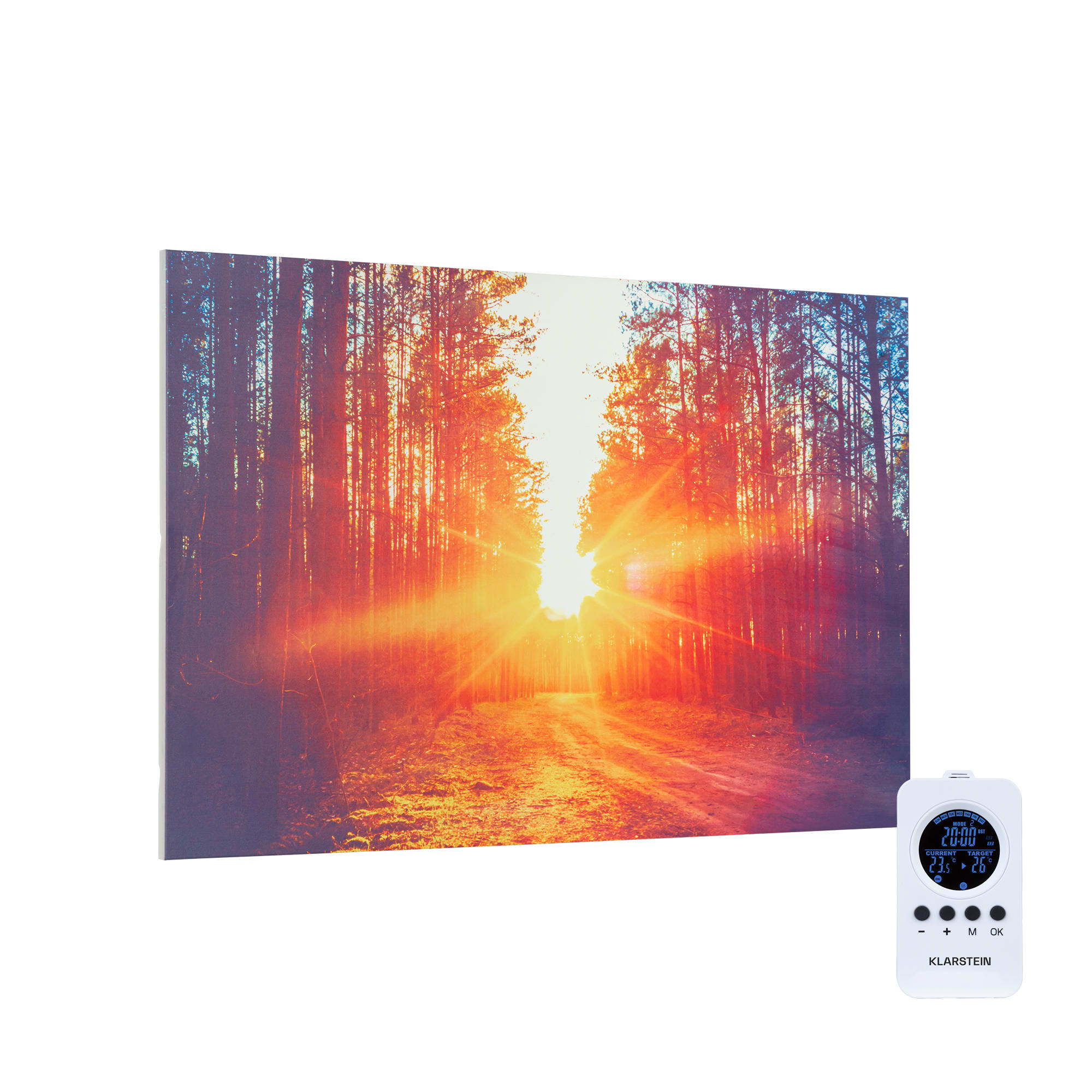 Klarstein Wonderwall Air Art Infinite, infračervený ohrievač, 90 x 60 cm, 580 W, na stenu, obraz, diaľkový ovládač