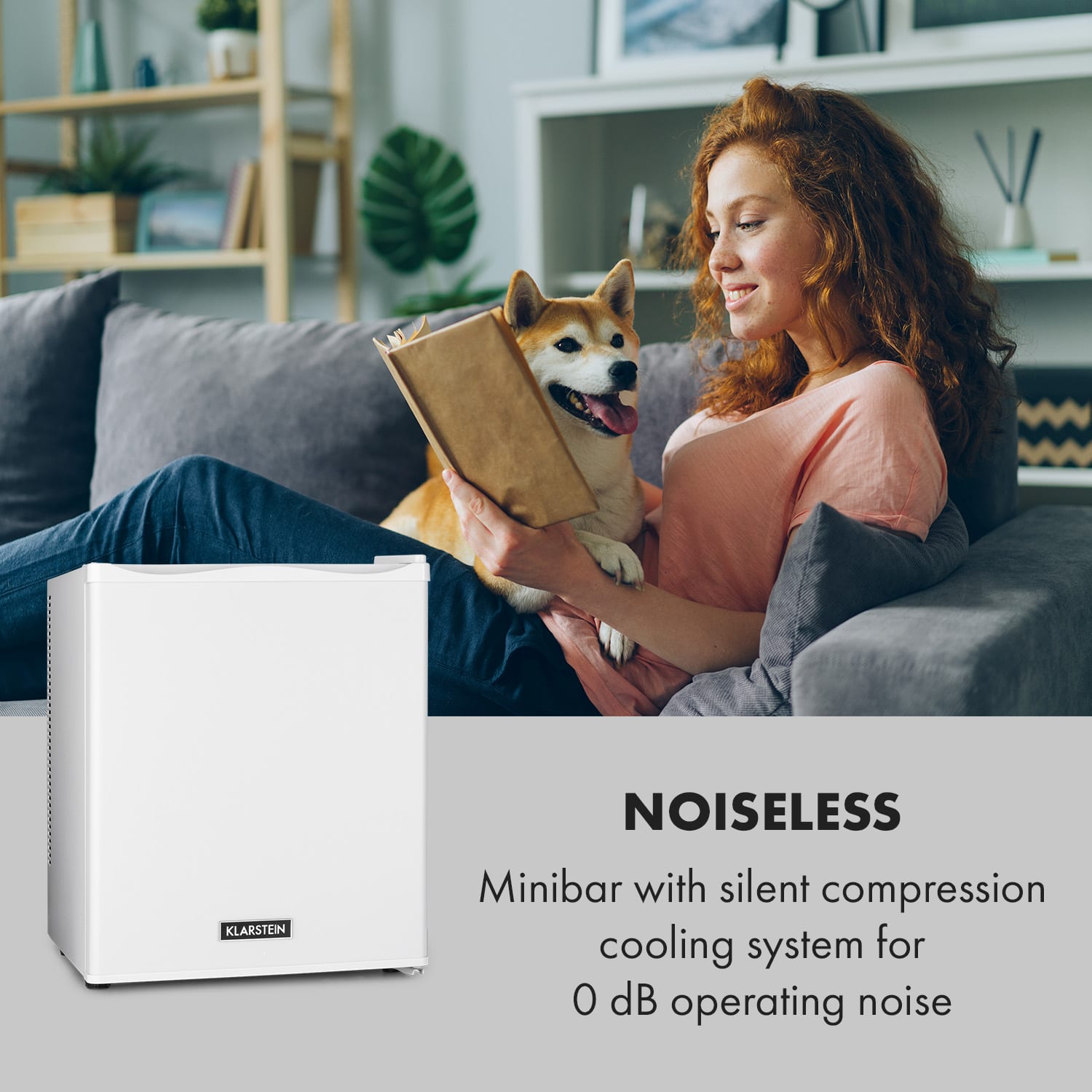 Klarstein Happy Hour 30, minibar, 30 l, 5-15°C, energet. trieda G, tichý, 25 dB, LED svetlo, biely – Obrázok 2
