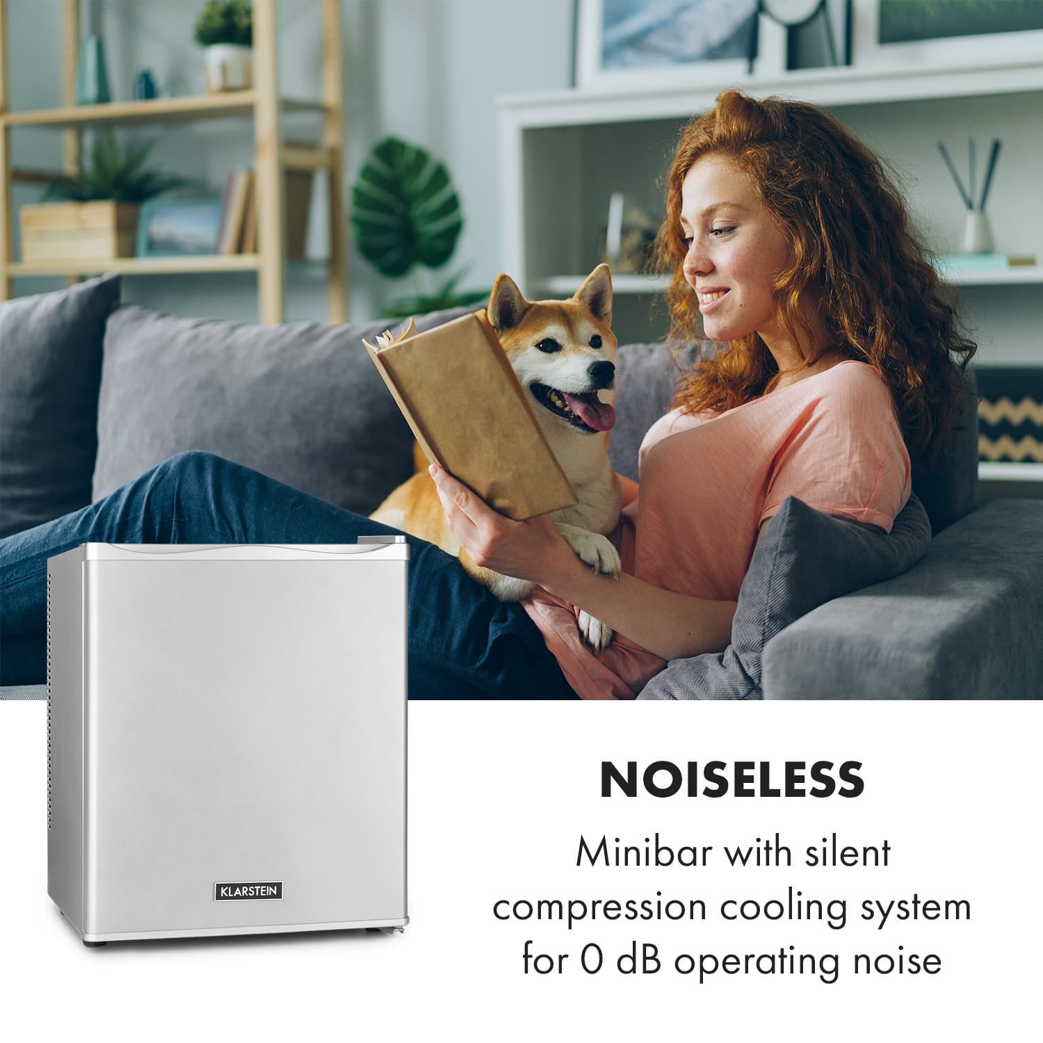 Klarstein Happy Hour 30, minibar, 30 l, 5-15°C, energet. trieda G, tichý, 25 dB, LED svetlo, biely – Obrázok 2