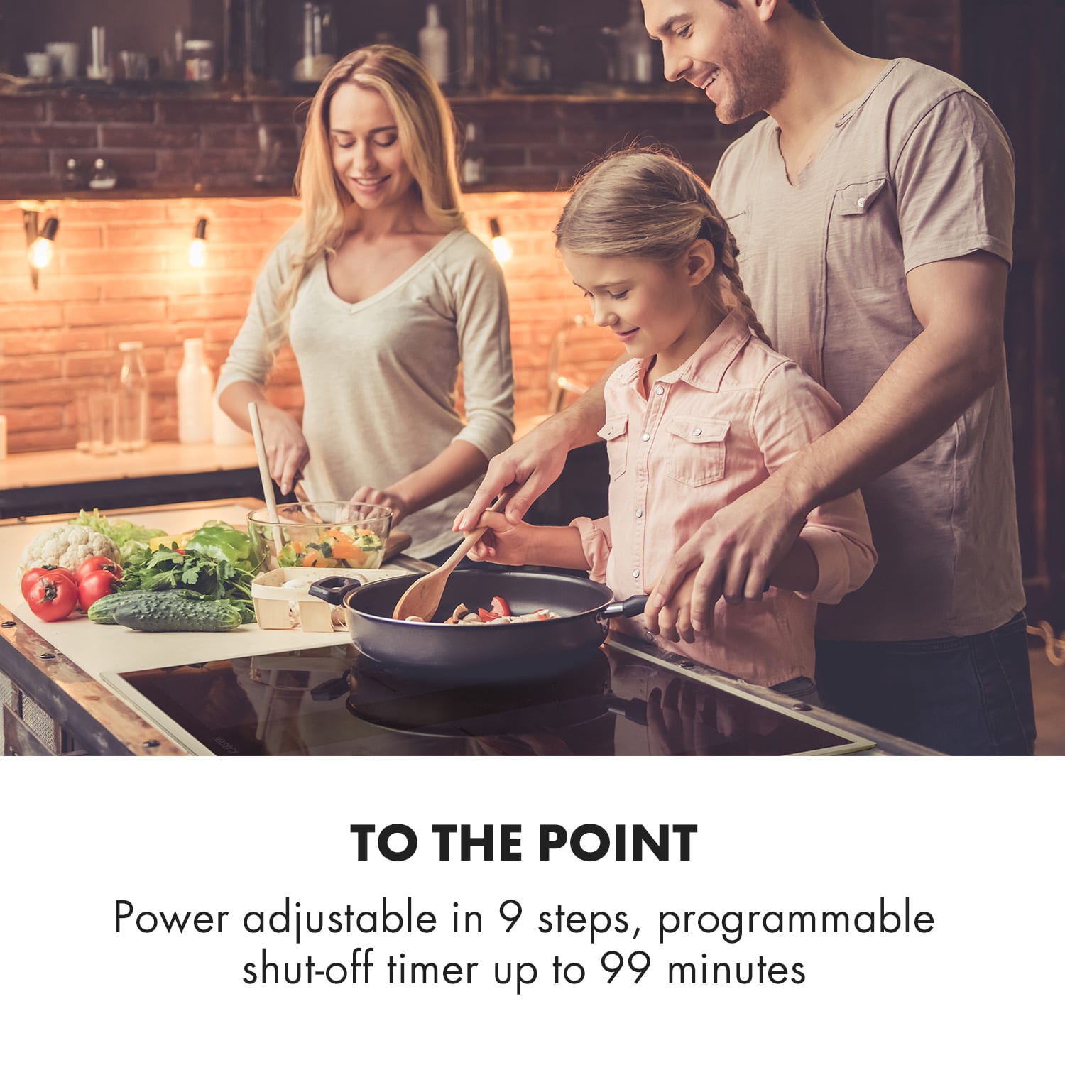 Klarstein Delicatessa 60 Prime, indukčná varná doska, 7000 W, 4 zóny, časovač, čierna – Obrázok 2