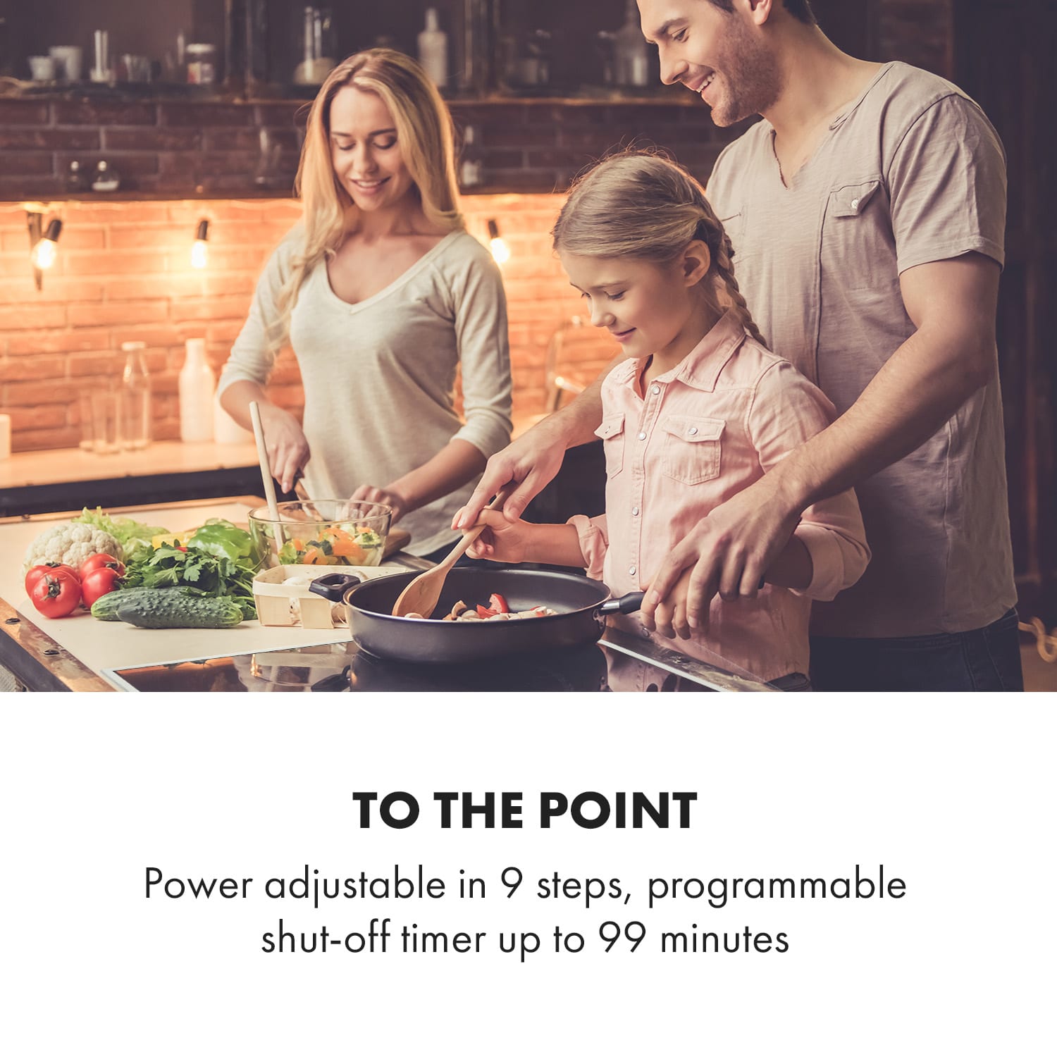 Klarstein Delicatessa 77 Hybrid Prime, vstavaná indukčná varná doska, 7000 W, 4 zón – Obrázok 2