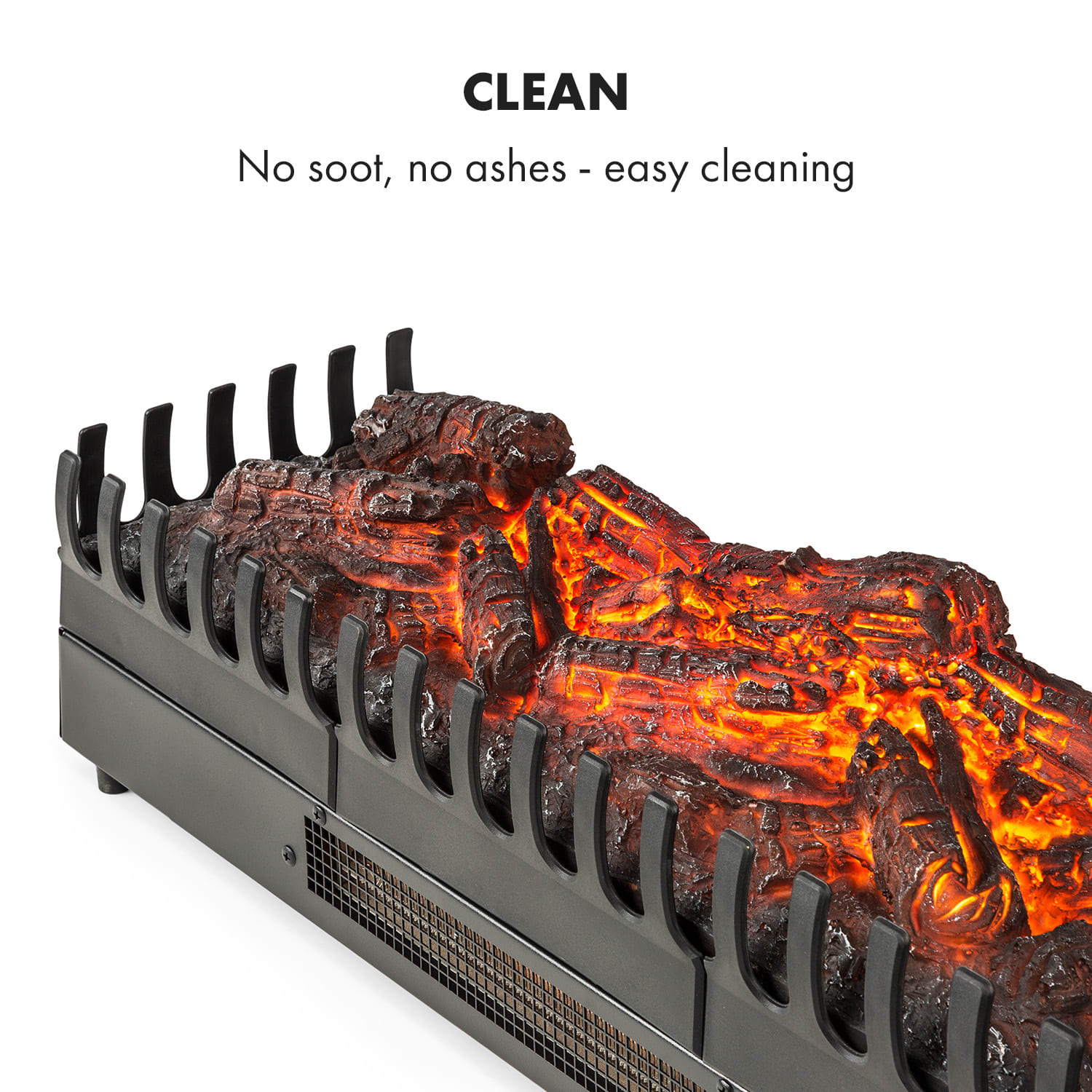 Klarstein Kamini FXL, elektrický krb, krbová vložka, 1000/2000 W, 2 W LED, čierny – Obrázok 4