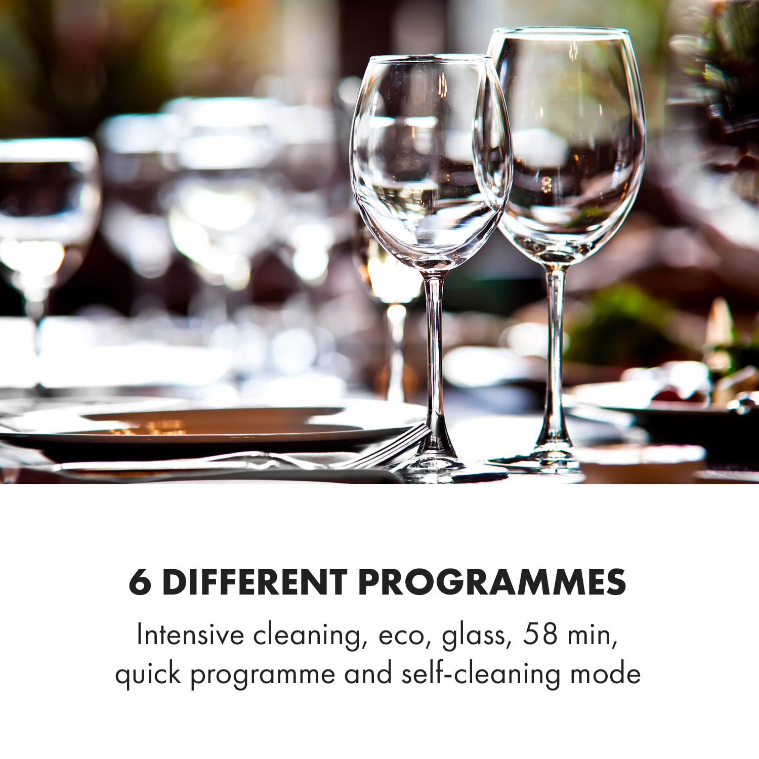 Klarstein Oceana, umývačka riadu, 860 W, energet. trieda F, voľne stojaca, bez inštalácie, biela – Obrázok 5