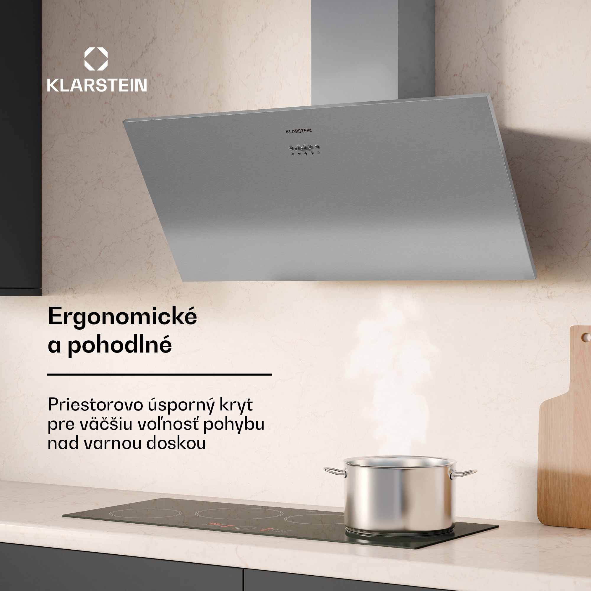 Klarstein Silver Lining 90 digestor 90 cm 568 m³/h EEK A nehrdzavejúca oceľ – Obrázok 2