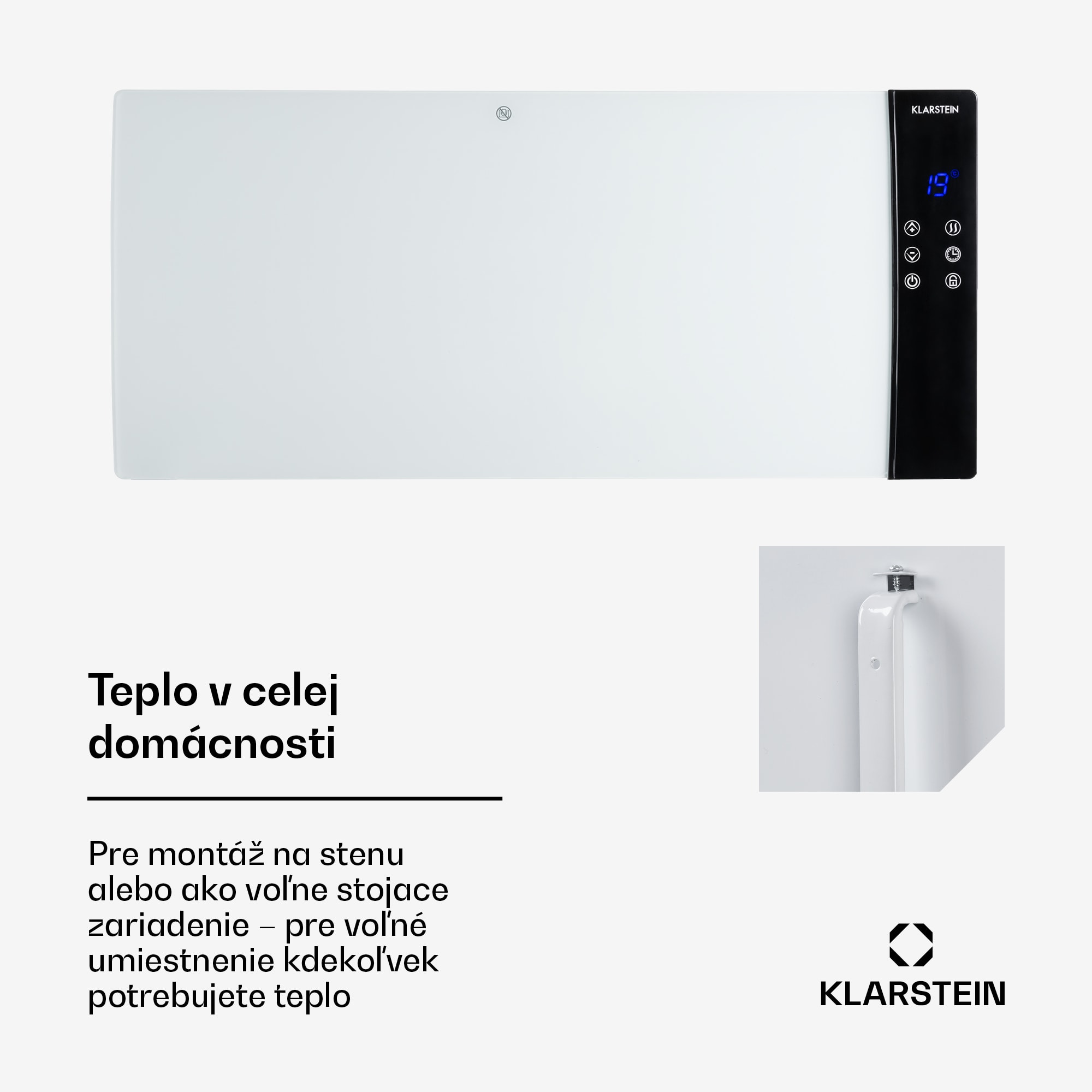 Klarstein Lindholm, konvektor, termostat, časovač, 2000 W – Obrázok 4