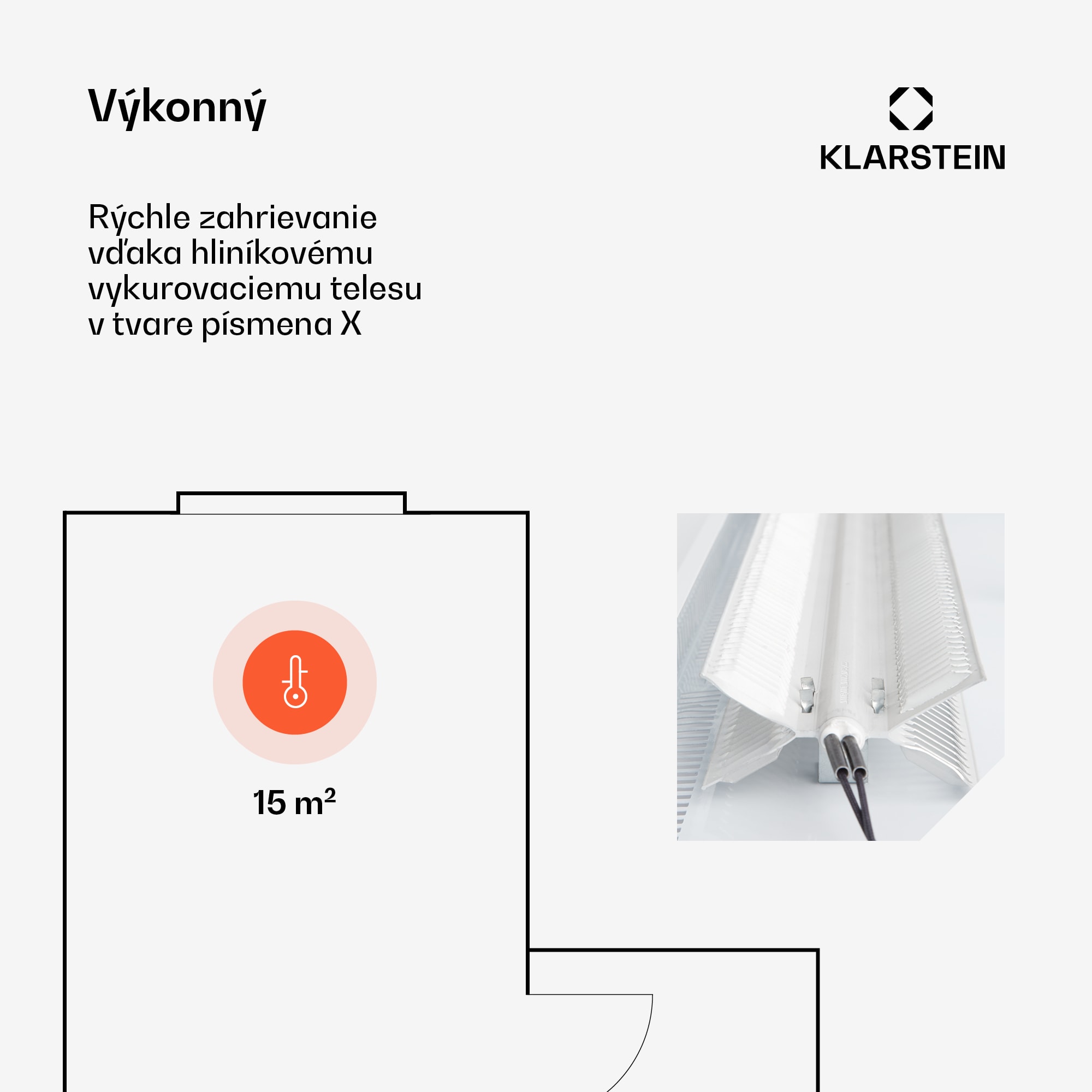 Klarstein Bansin Smart 1500, konvektor, 1500 W, ovládanie cez aplikáciu – Obrázok 3
