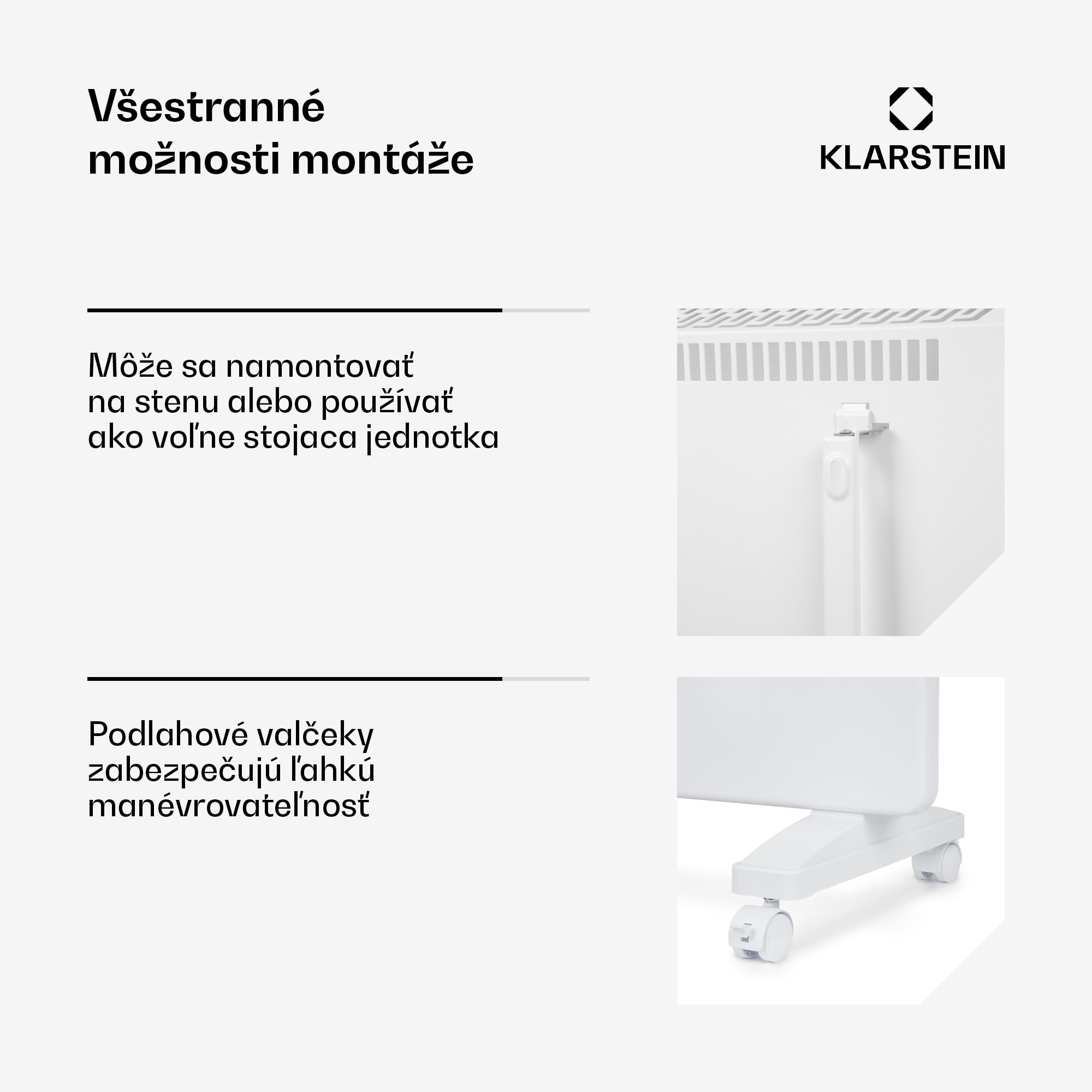 Klarstein Bansin Smart 1500, konvektor, 1500 W, ovládanie cez aplikáciu – Obrázok 4