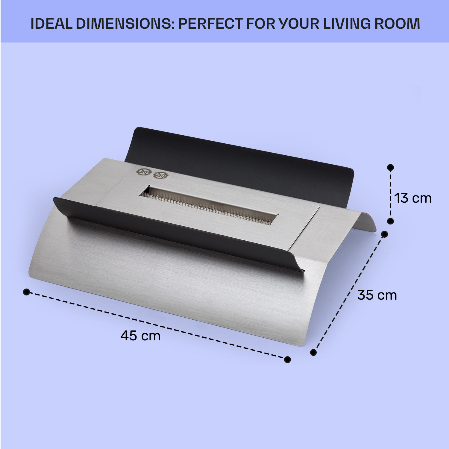 Klarstein Phantasma Graca, etanolový krb, bez dymu a bez zápachu – Obrázok 5