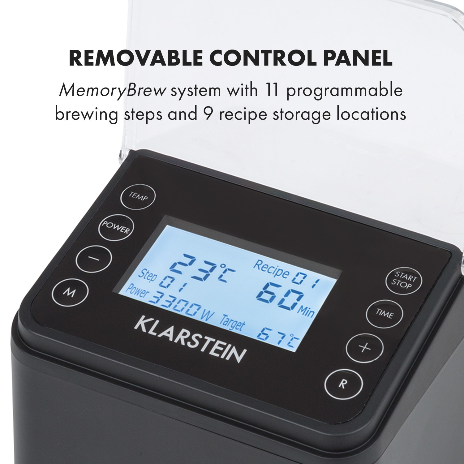 Klarstein Brauheld Pro, sladový kotol, 70 l, 3300 W, 30 – 100 °C, obehové čerpadlo, nehrdzavejúca oceľ – Obrázok 3