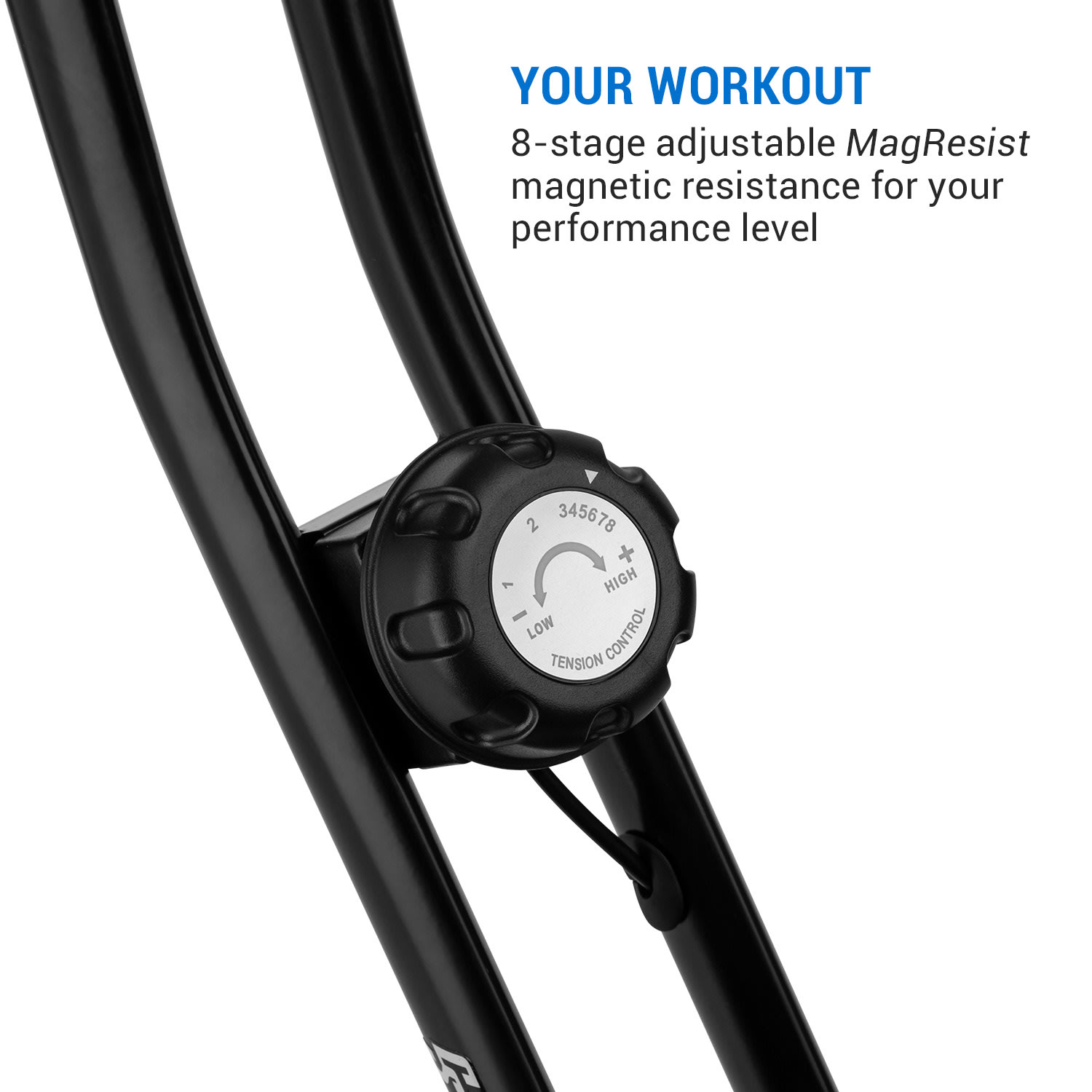 Capital Sports Azura Full Body Comfort, domáci rotoped, stacionárny bicykel, cyklotrenažér, handbike, záťažové koleso 7,5 kg, remeňový pohon – Obrázok 5