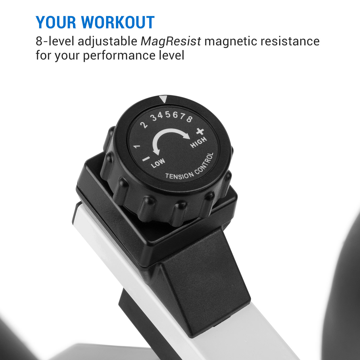 Capital Sports Azura Desk Bike, domáci rotoped, stacionárny bicykel, cyklotrenažér, záťažové koleso 7,5 kg, remeňový pohon – Obrázok 5