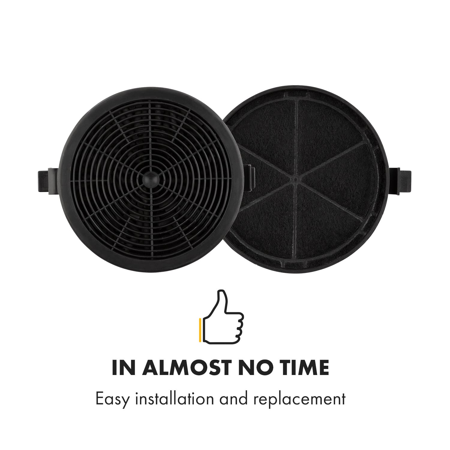 Klarstein Sofie, filter s aktívnym uhlím, ø 11,2 cm, 2 kusy, náhradný filter, príslušenstvo – Obrázok 3