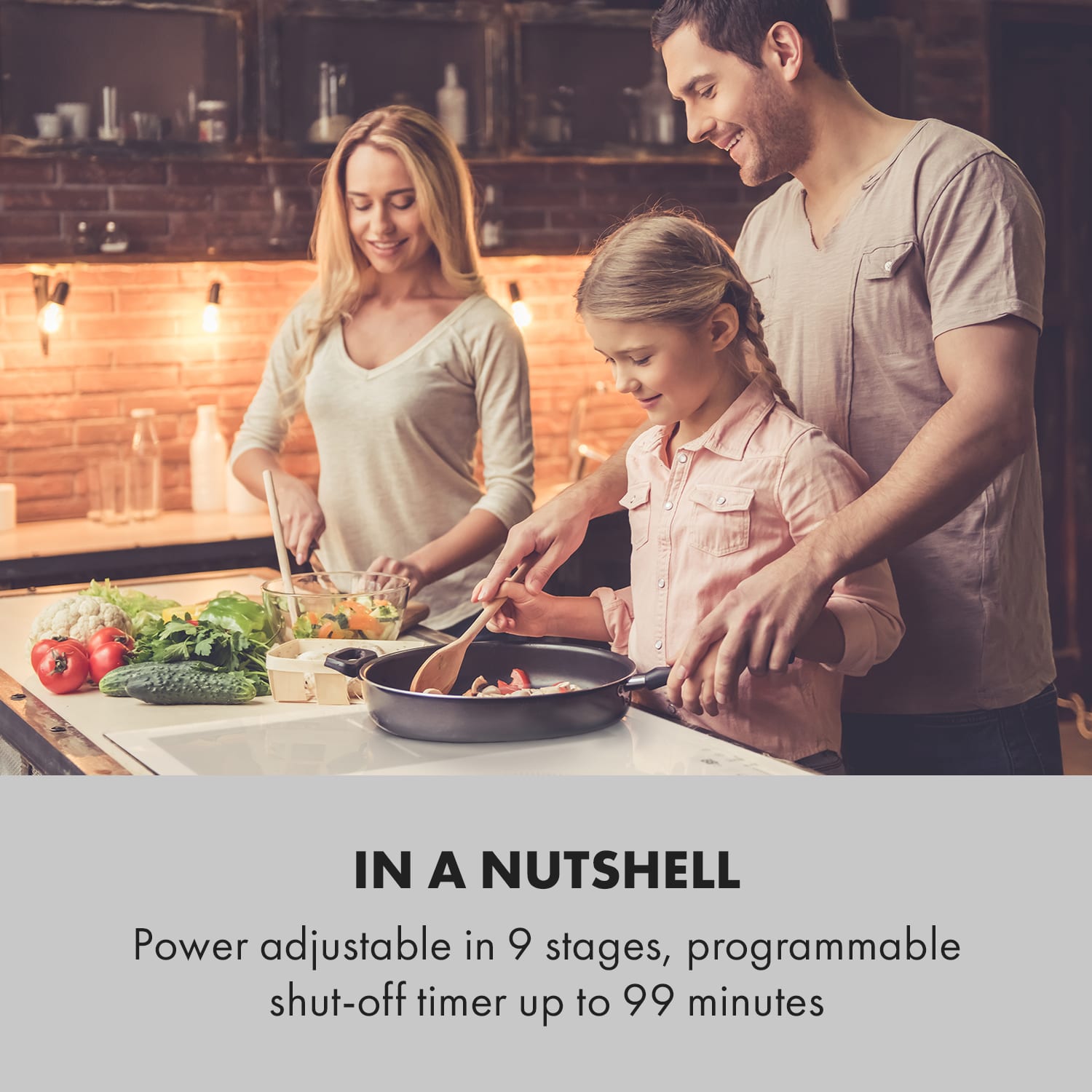 Klarstein Delicatessa 90 Flex, vstavaná indukčná varná doska, 7400 W, 5 zón, samostatná – Obrázok 2