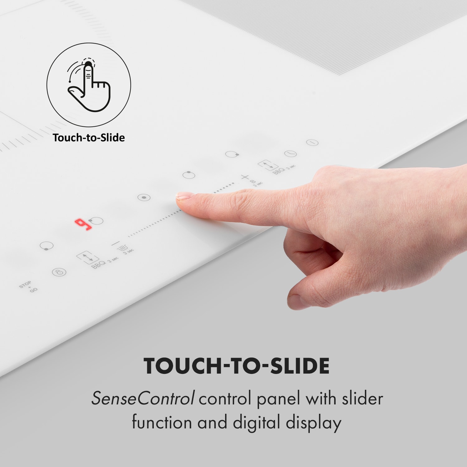 Klarstein Delicatessa 90 Flex, vstavaná indukčná varná doska, 7400 W, 5 zón, samostatná – Obrázok 5