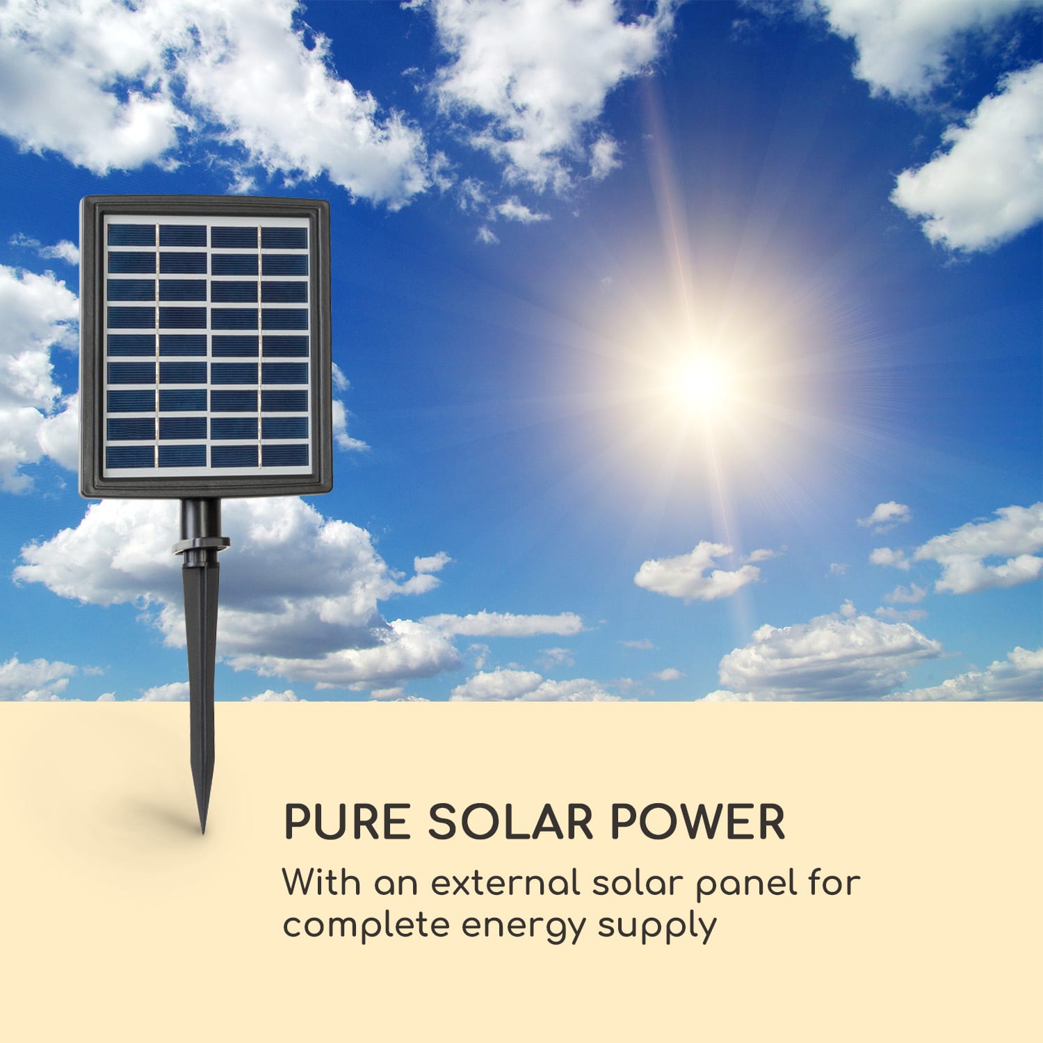 Blumfeldt Magic Tree, solárna fontána, LED osvetlenie, polyresin – Obrázok 2