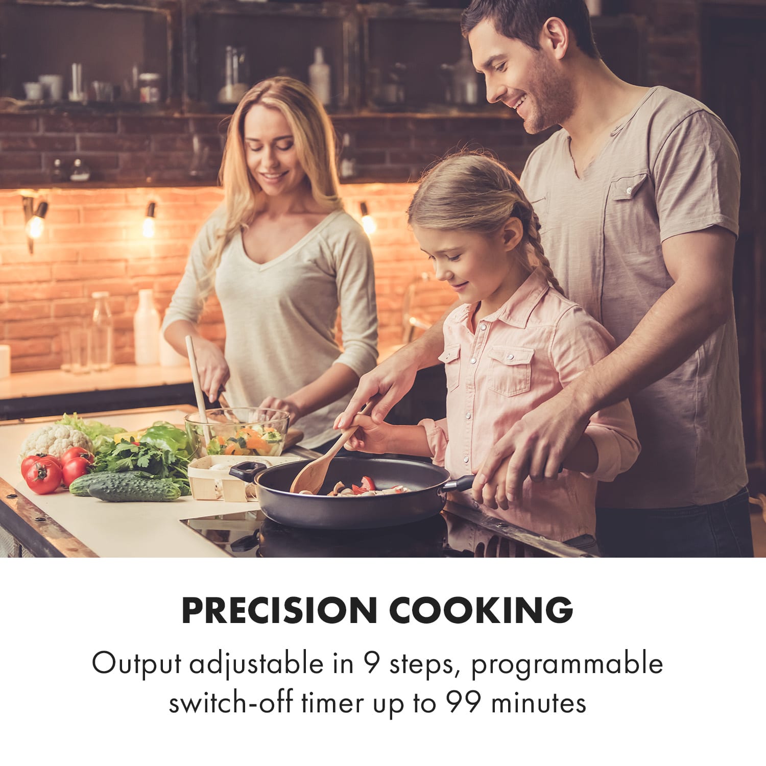 Klarstein Delicatessa 90 Slim, vstavaná indukčná varná doska, 7000 W, 4 zóny, samostatná – Obrázok 5