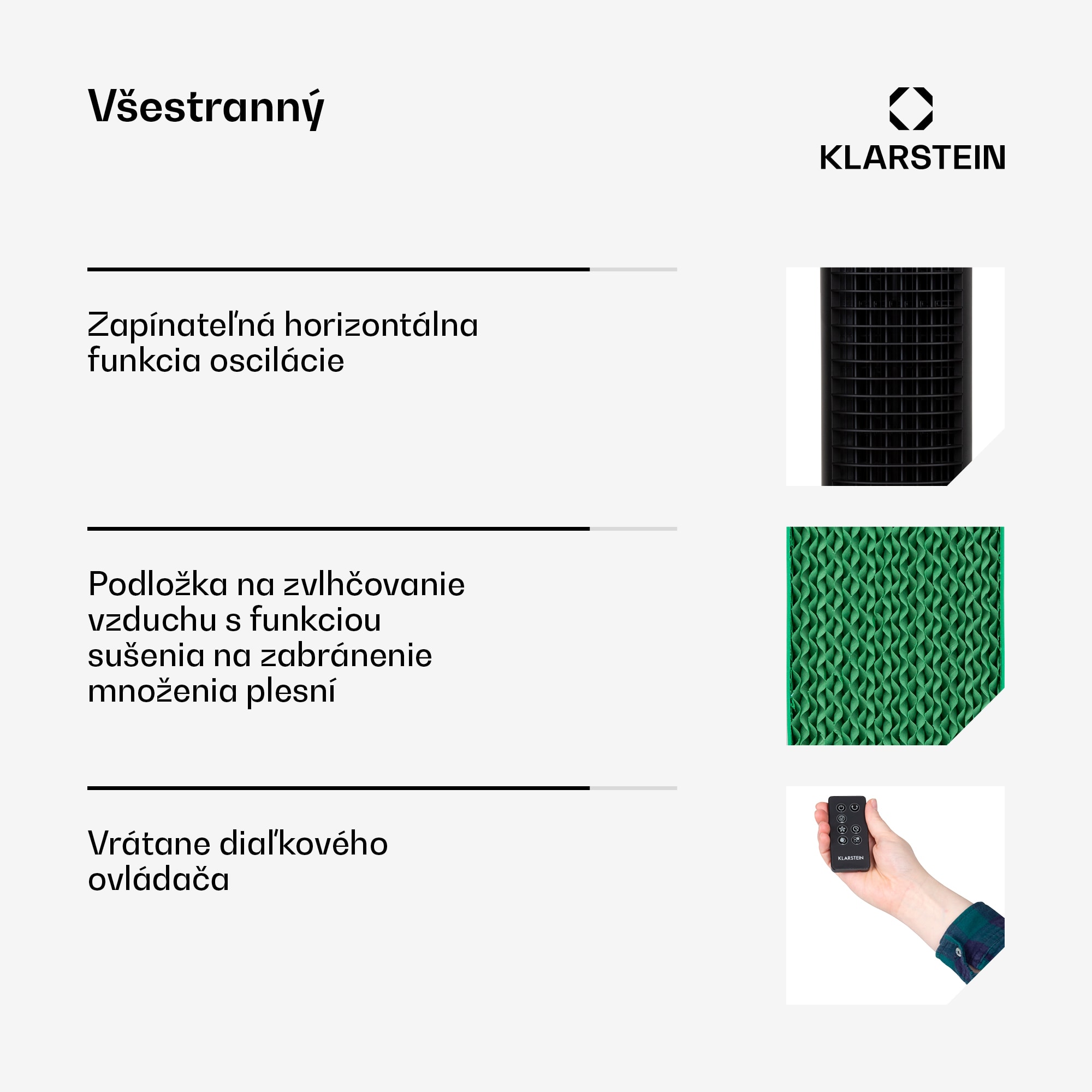 Klarstein Skytower Grand Smart, ochladzovač vzduchu, 80 W, 480 m³/h, 8 l, mobilný – Obrázok 5