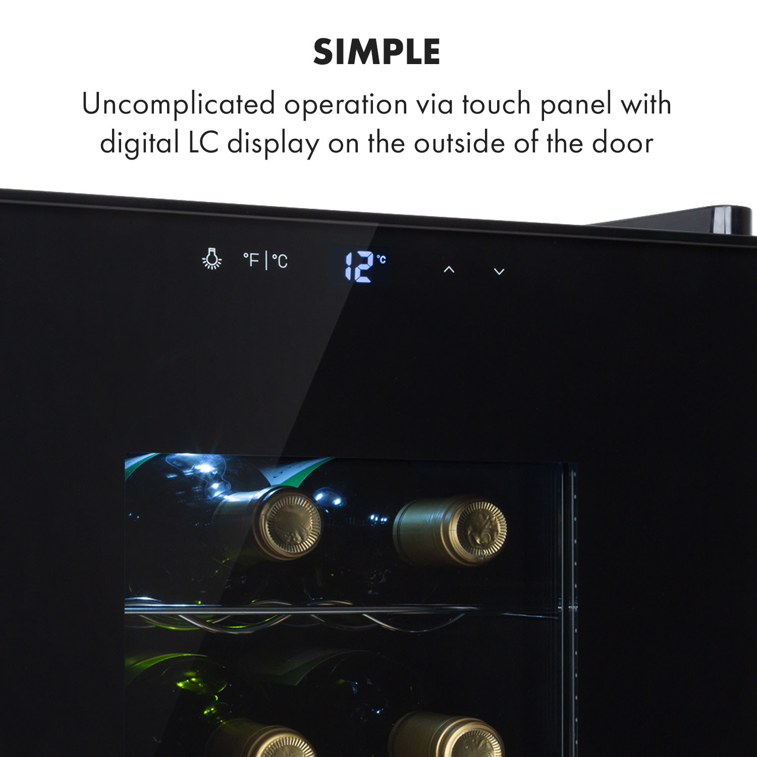 Klarstein Bellevin 18 Uno, vinotéka, 52 l, 11–18°C, 1 zóna – Obrázok 4