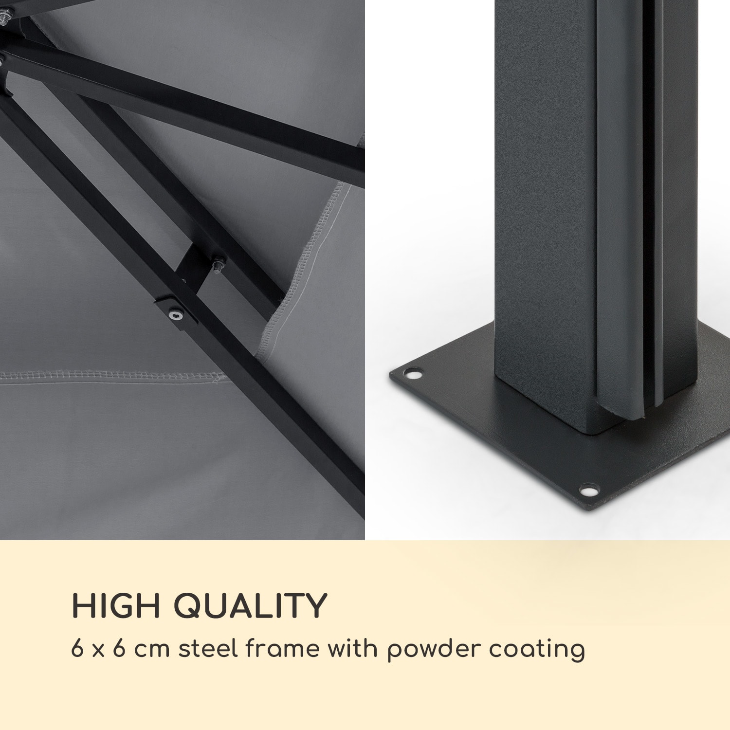 Blumfeldt Grandezza Cortina, pergola, 3 x 6 m, 4 bočné steny – Obrázok 4