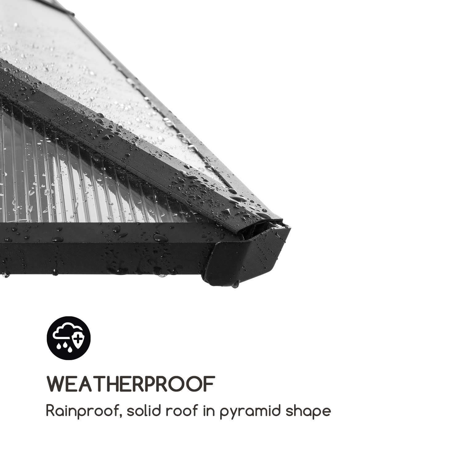 Blumfeldt Pantheon Solid Sky Ambient Solar, altánok, sivá strecha, 3 x 3 m, polykarbonát, hliník – Obrázok 5