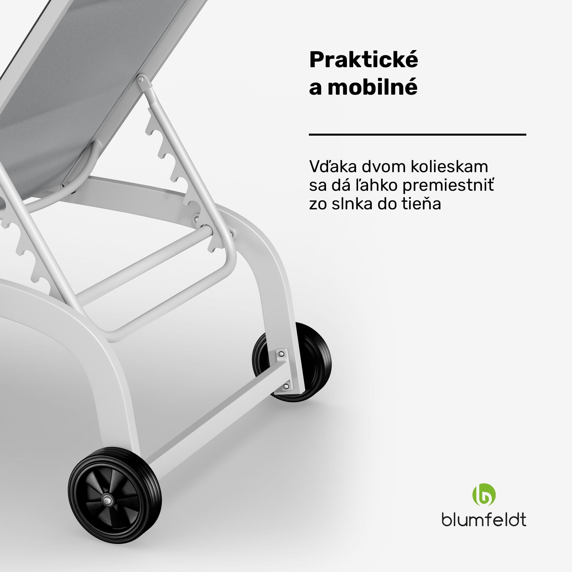 Blumfeldt Limala, lehátko, oceľ/hliník, textilén, 150 kg, prenosné – Obrázok 4