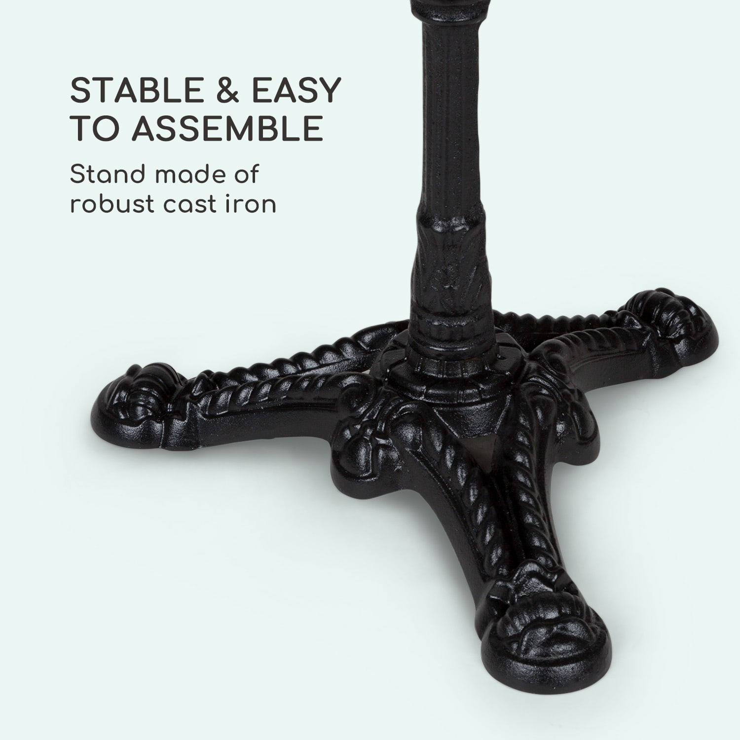 Blumfeldt Patras Lux, bistro stôl s trojnohým podstavcom, mramorový stôl, Ø: 57,5 cm, výška: 72 cm – Obrázok 5