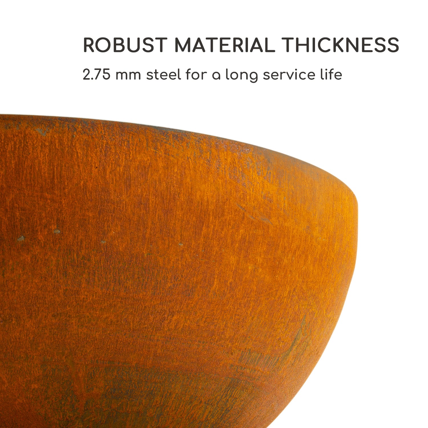 Blumfeldt Savage 2.0, okrúhle ohnisko s grilom, Ø 60 cm, stabilný podstavec, priestor na drevo – Obrázok 4