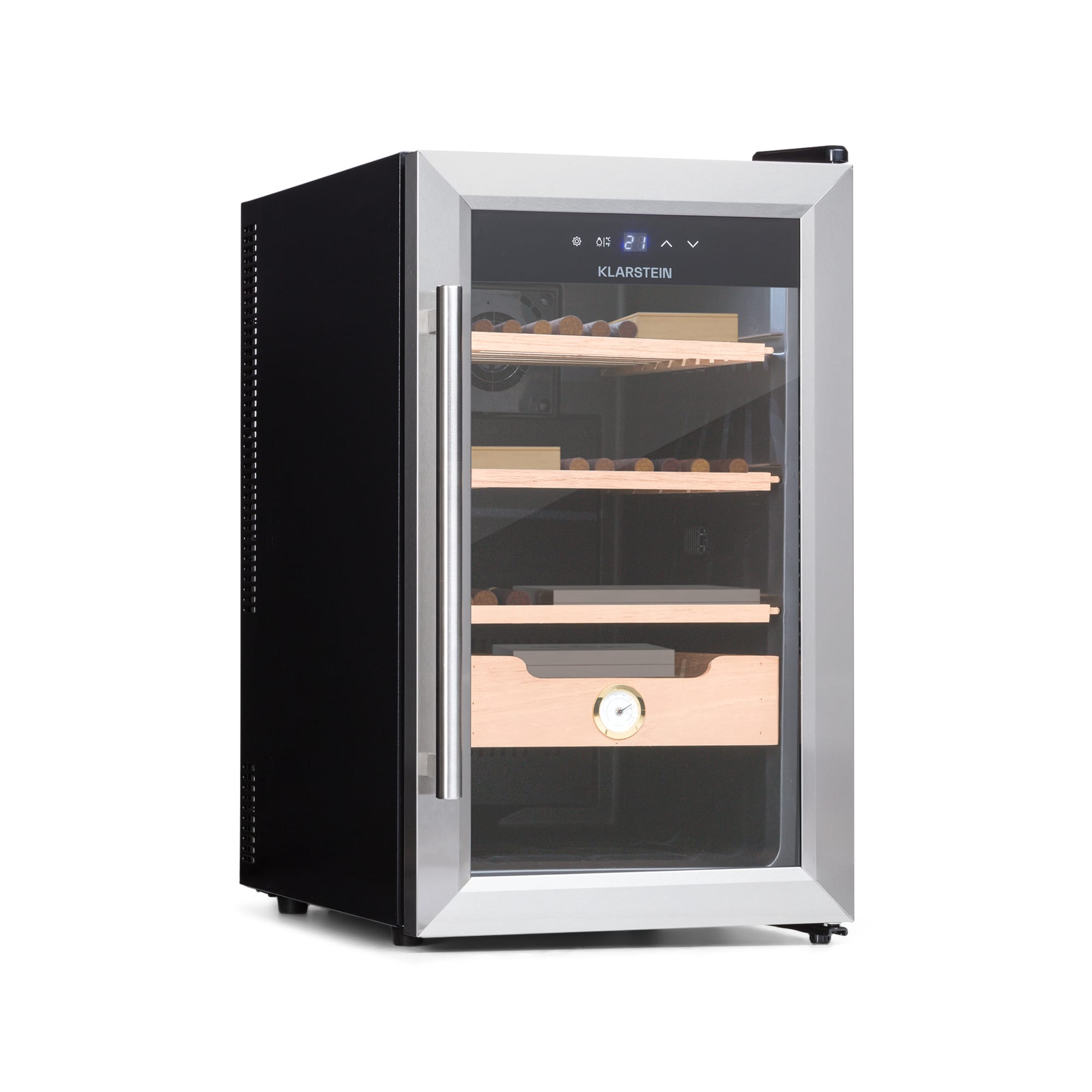 Klarstein El Presidente 48, humidor na cigary, 48 l, 2 zásuvky, 1 priehradka z cédrového dreva