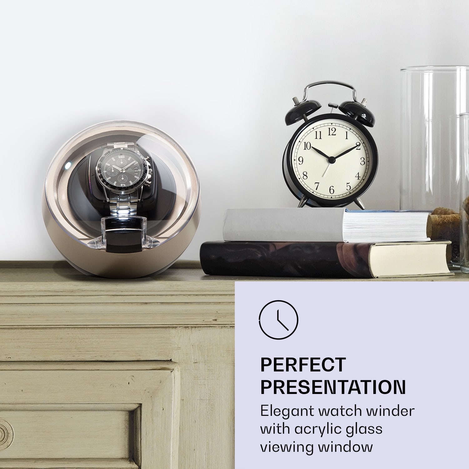 Klarstein St. Gallen ll Premium, naťahovač hodín, 4 rýchlosti, 3 rotačné režimy – Obrázok 2