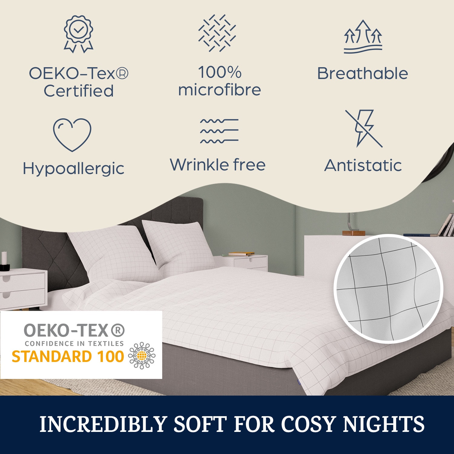 Sleepwise Soft Wonder-Edition, Posteľná bielizeň, 200 x 200 cm – Obrázok 2