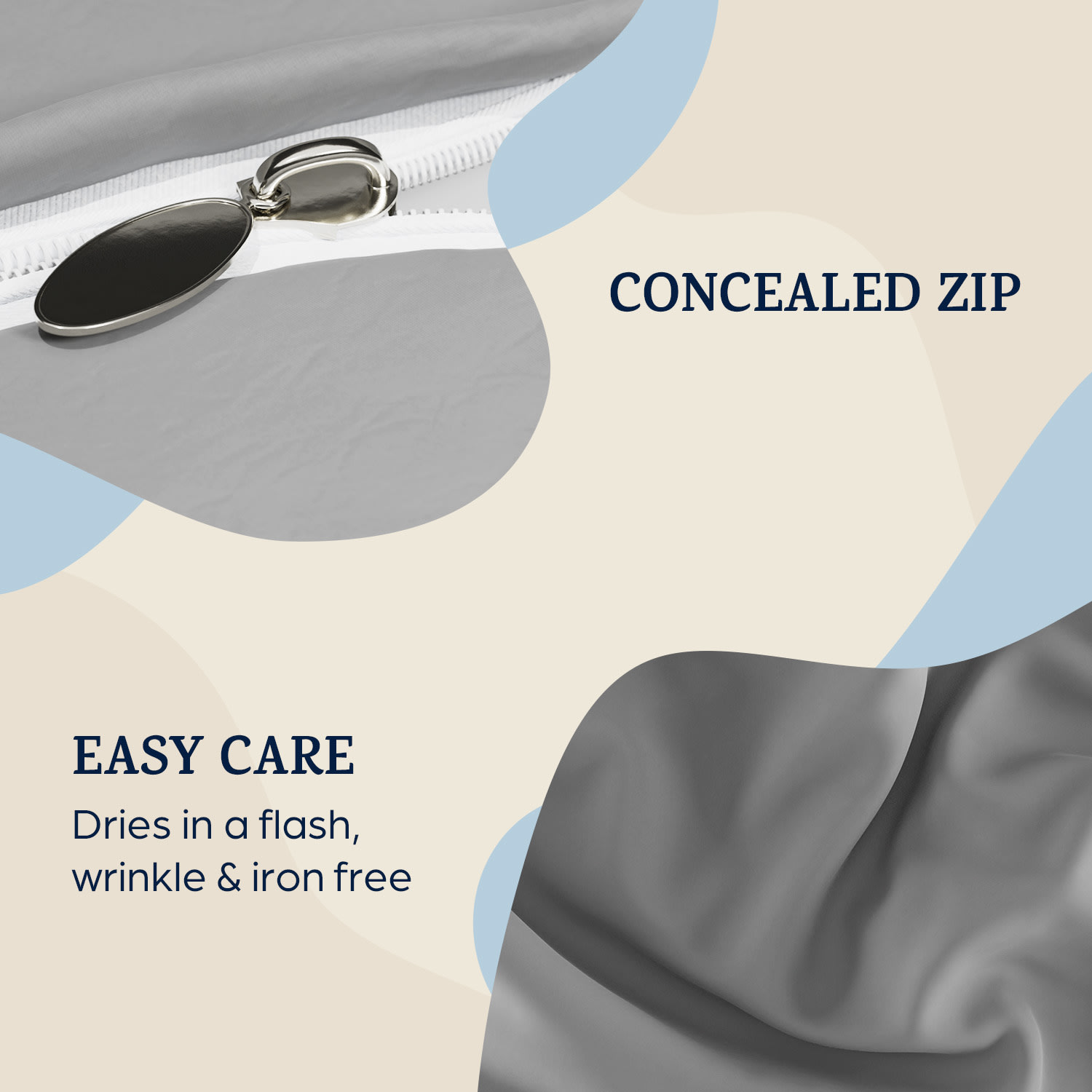 Sleepwise Soft Wonder-Edition, obliečky na vankúše, súprava 2 kusov, 40 × 80 cm, mikrovlákno – Obrázok 3