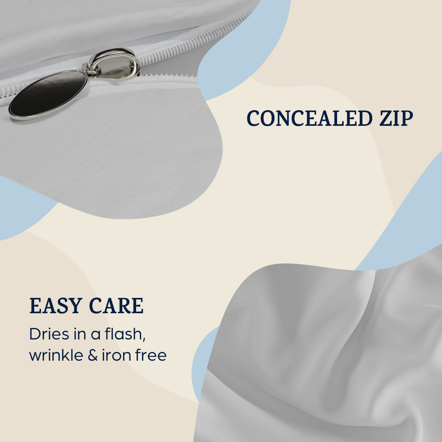 Sleepwise Soft Wonder-Edition, obliečky na vankúše, súprava 2 kusov, 40 × 80 cm, mikrovlákno – Obrázok 3