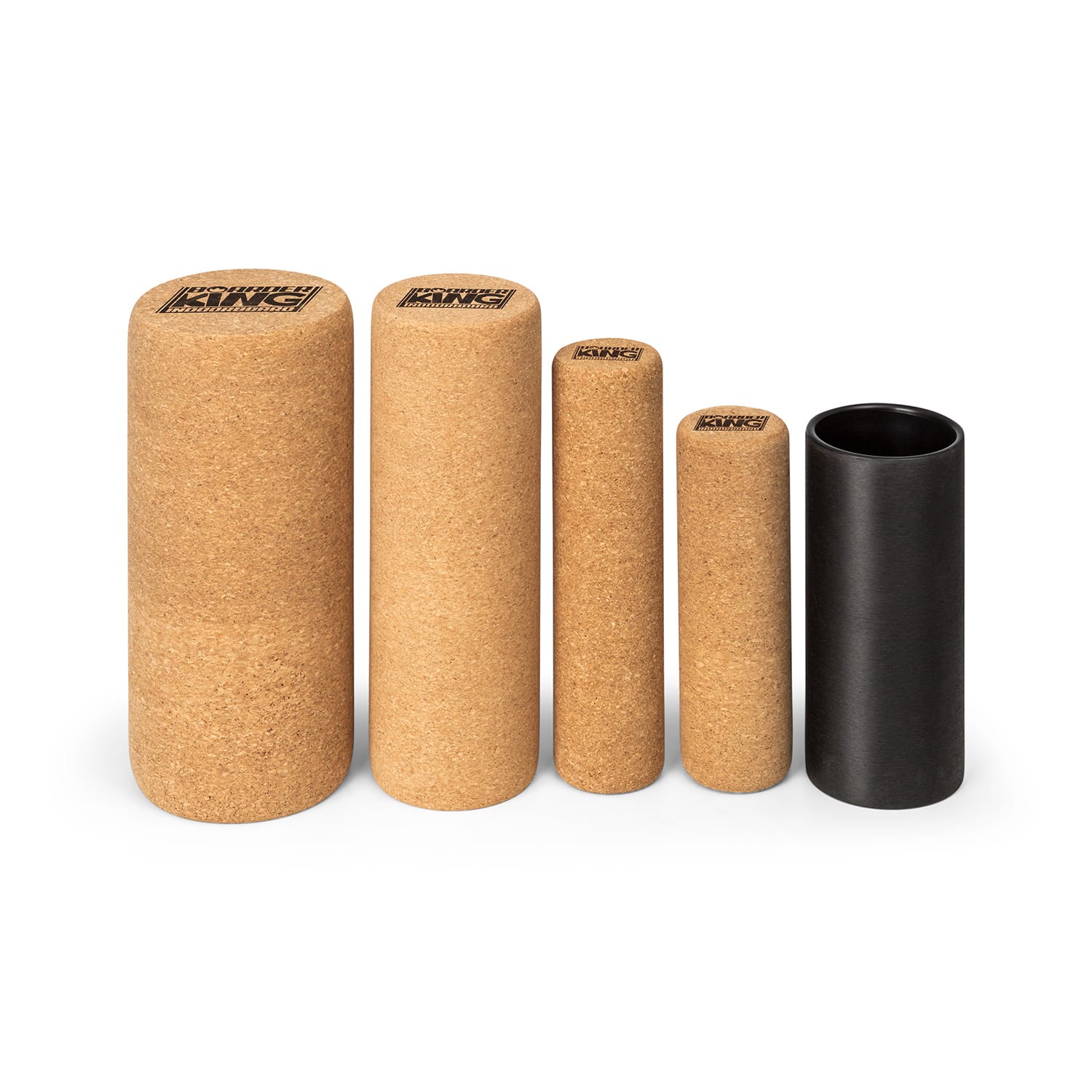 BoarderKING Korkový valec k balančnej doske, fasciálny valec, masážny valec, fitness valec – Obrázok 3