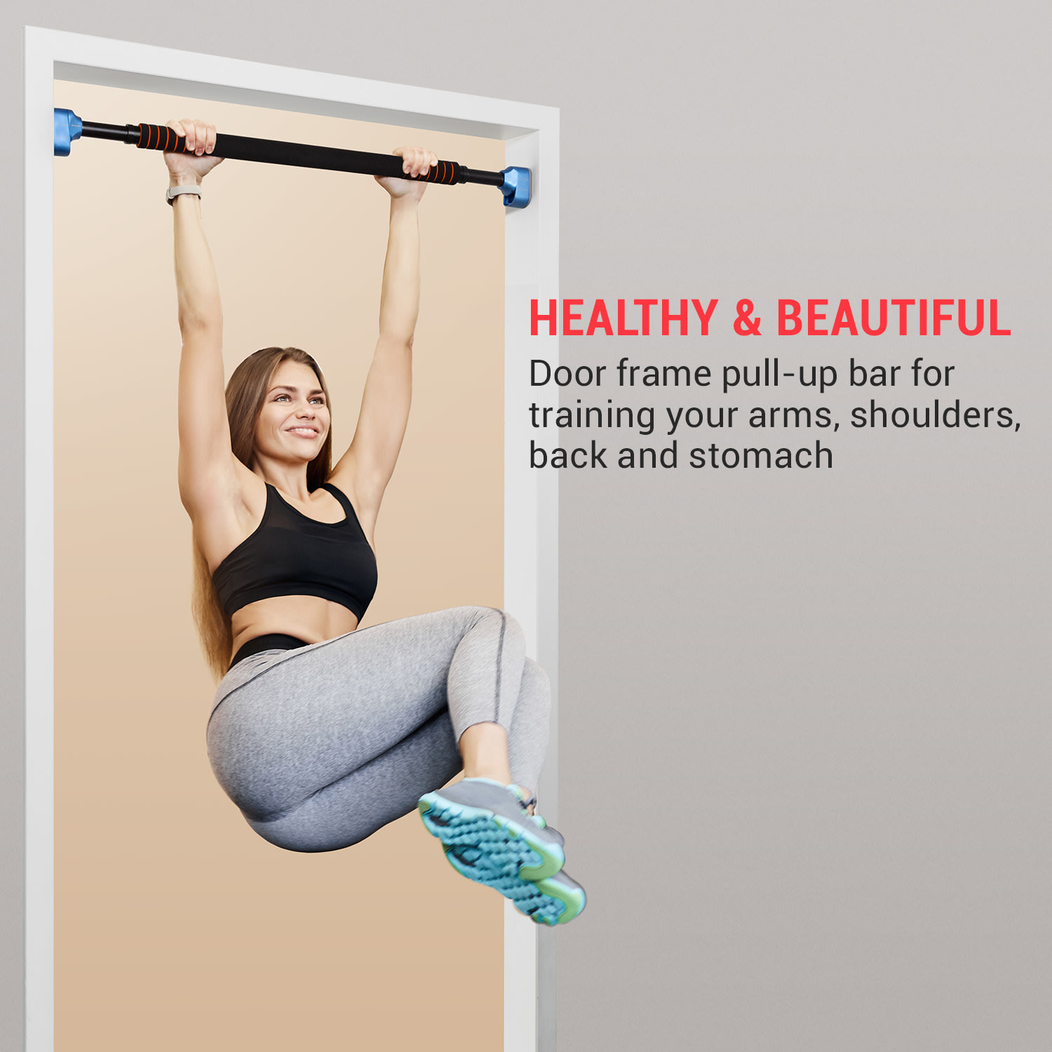 Faultier Teleskopická hrazda s poistkou proti pádu, 78 – 110 cm, do 120 kg – Obrázok 2