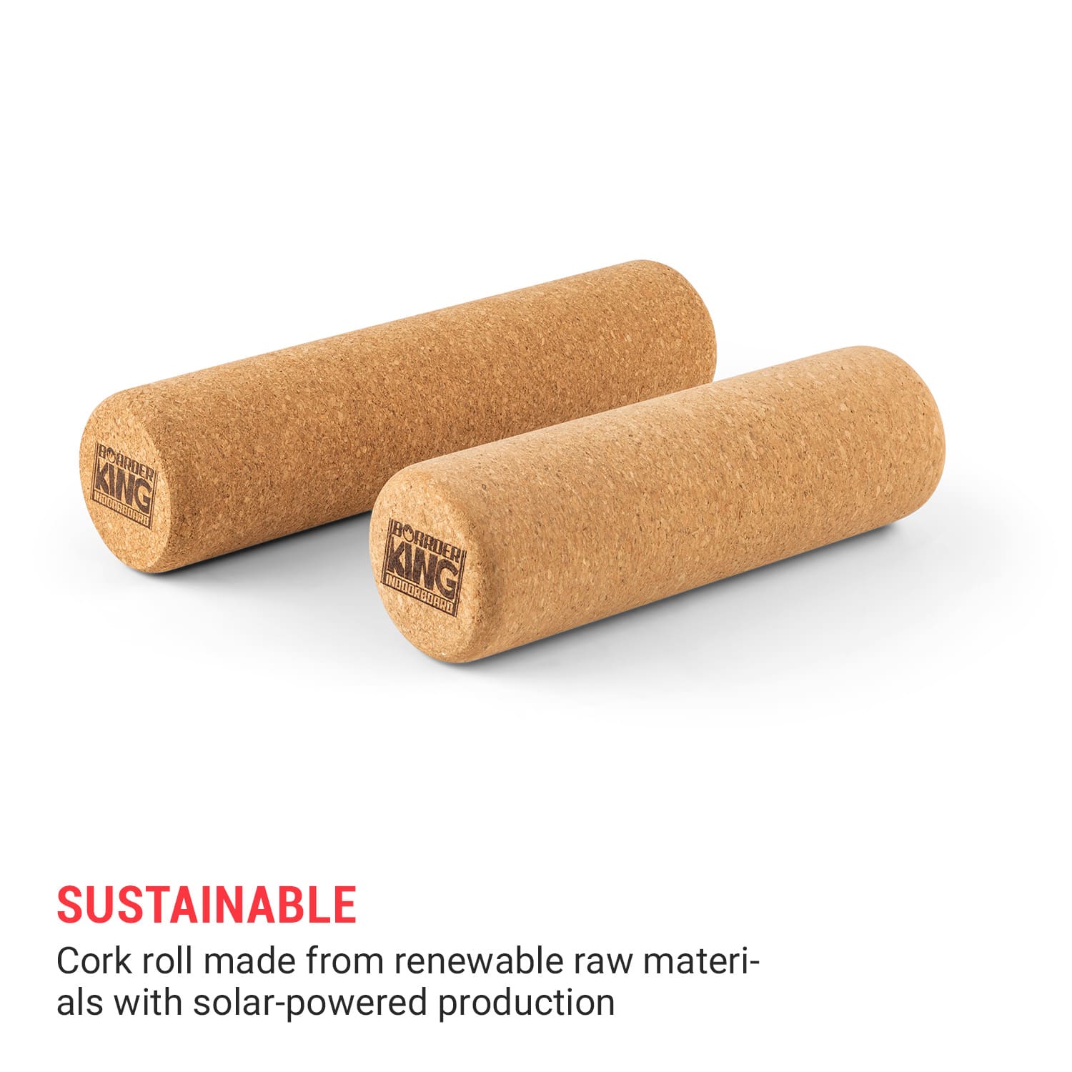 BoarderKING Indoorboard Allrounder, balančná doska, podložka, valec, drevo/korok – Obrázok 5